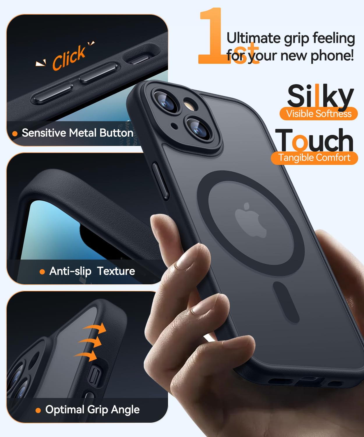 Foto 4 | Funda Magnética Canshn Para Iphone 14 Plus De 6.7 Pulgadas, Negra - Venta Internacional.