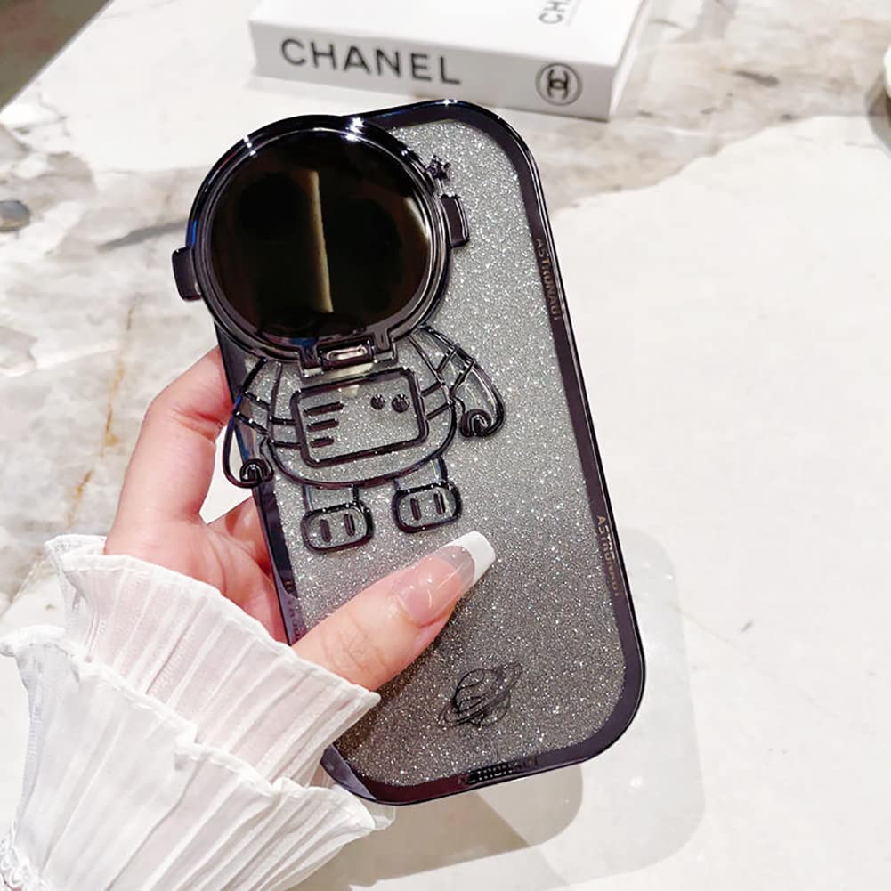 Foto 6 pulgar | Funda De Teléfono Qokcoahn Astronaut Hidden Stand Para Iphone 16 Pro - Venta Internacional.