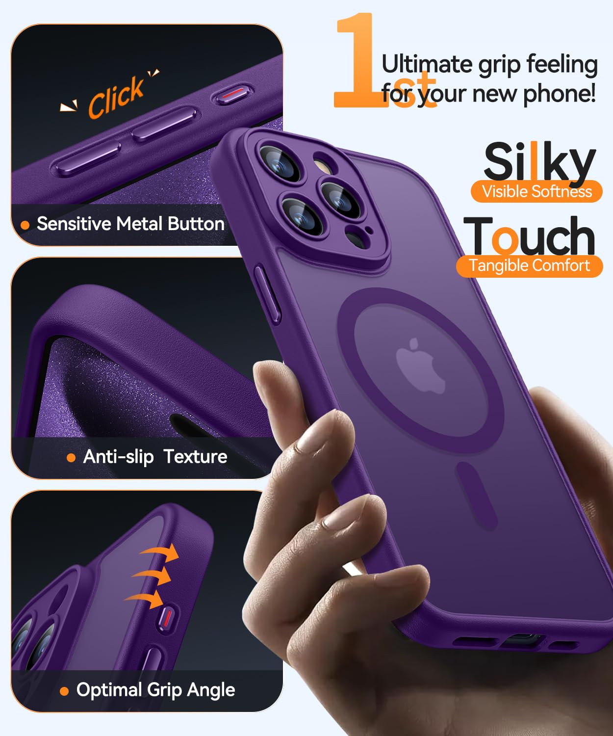 Foto 6 pulgar | Funda Magnética Canshn Compatible Con Iphone 15 Pro De 6.1 Pulgadas - Venta Internacional.