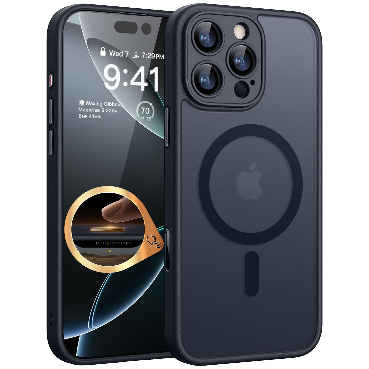 Foto 2 pulgar | Funda Magnética Canshn Compatible Con Iphone 16 Pro De 6.3 Pulgadas - Venta Internacional.