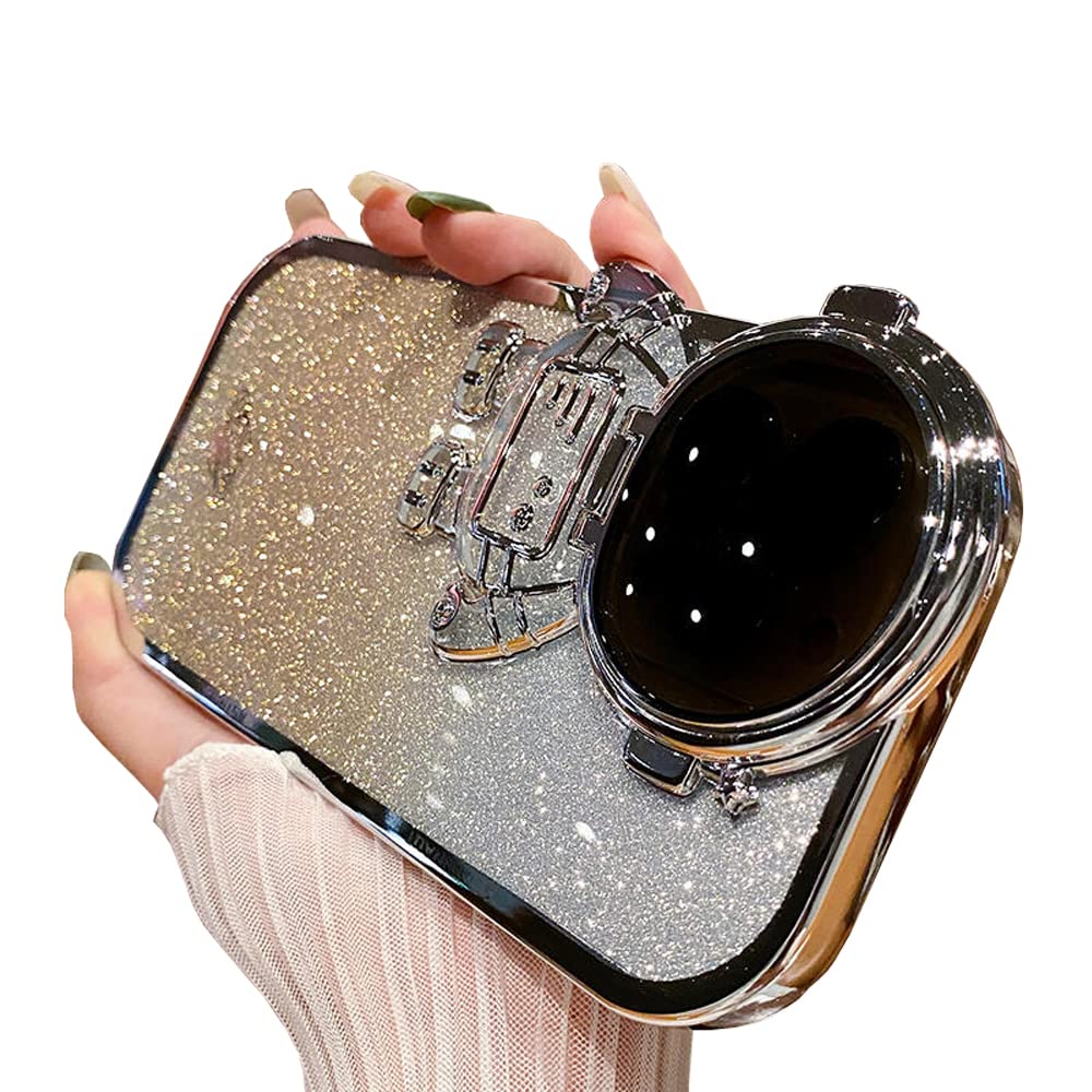 Foto 2 pulgar | Funda De Teléfono Qokcoahn Astronaut Hidden Stand Para Iphone 16 - Venta Internacional.