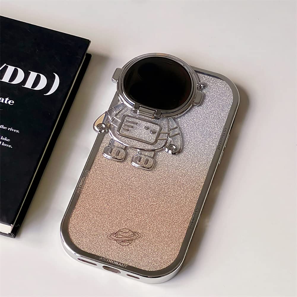 Foto 5 pulgar | Funda De Teléfono Qokcoahn Astronaut Hidden Stand Para Iphone 16 - Venta Internacional.