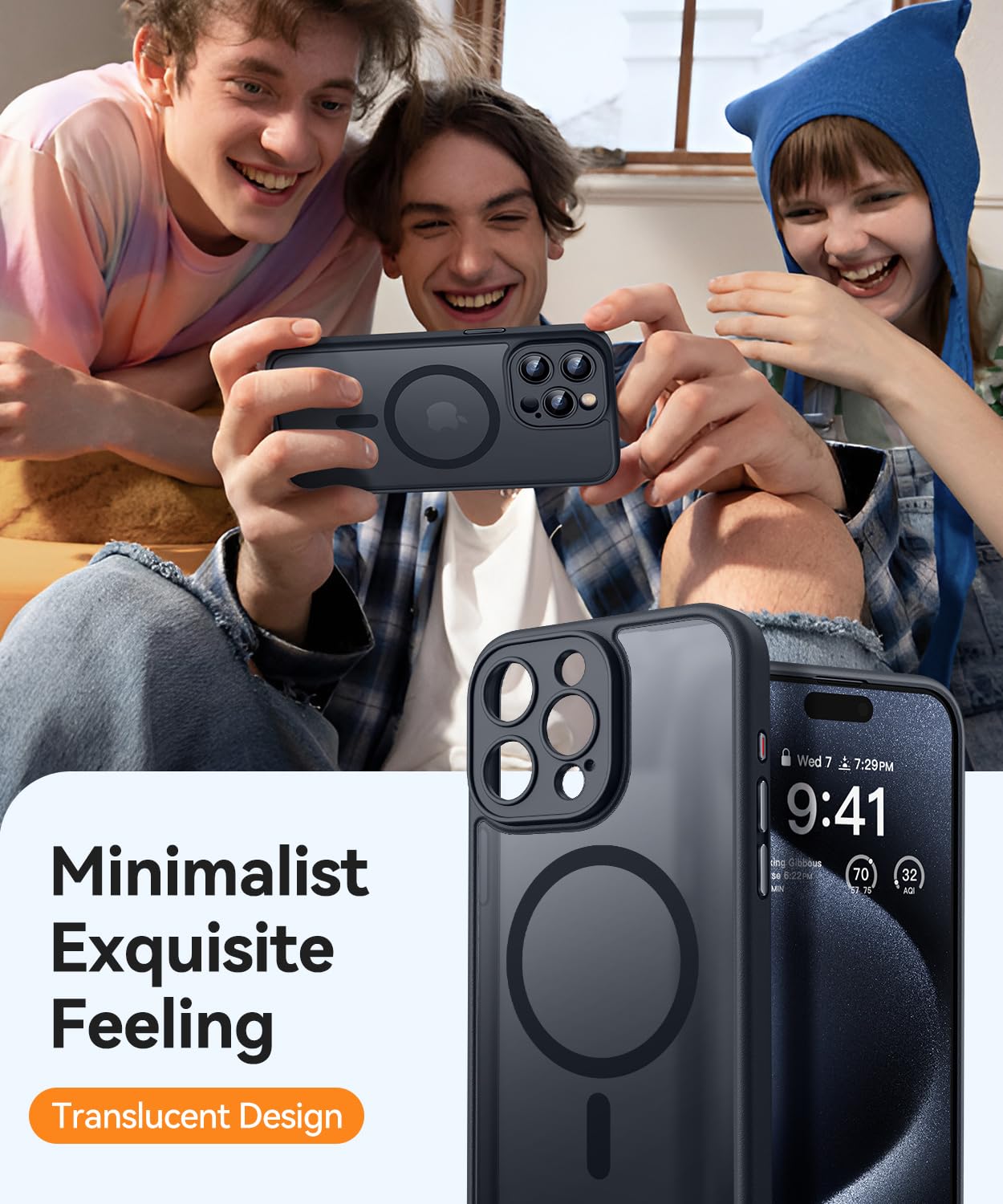 Foto 8 pulgar | Funda Magnética Canshn Compatible Con Iphone 15 Pro Max - Venta Internacional.