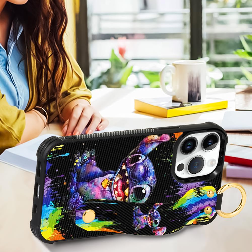 Foto 4 | Funda De Teléfono Cuwana Cartoon Para Iphone 15 Pro Max Con Cordón - Venta Internacional.
