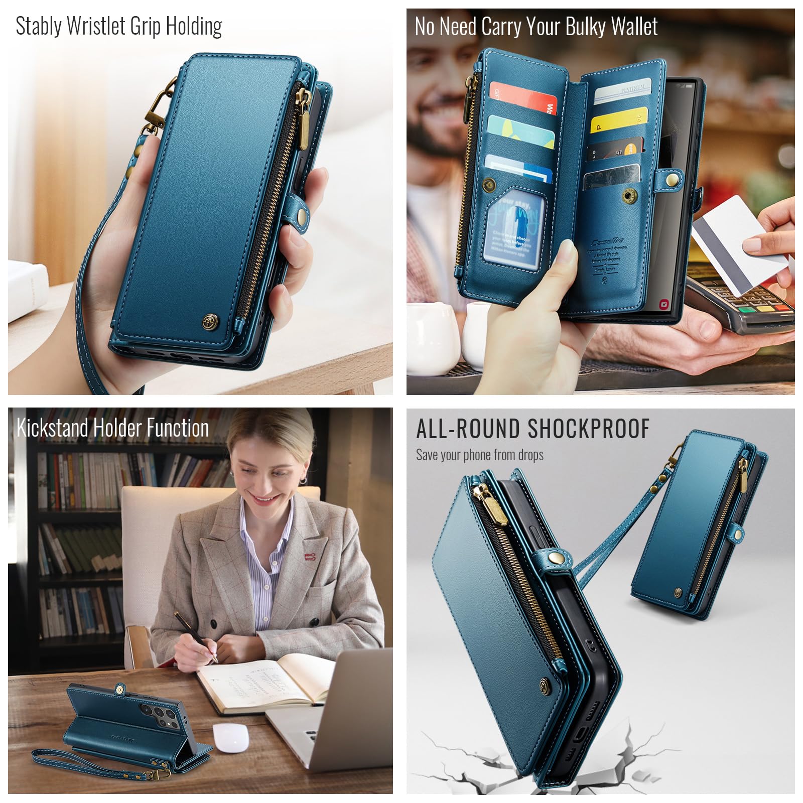 Foto 4 | Funda Wallet Defcase Compatible Con Samsung Galaxy S24 Ultra - Venta Internacional.