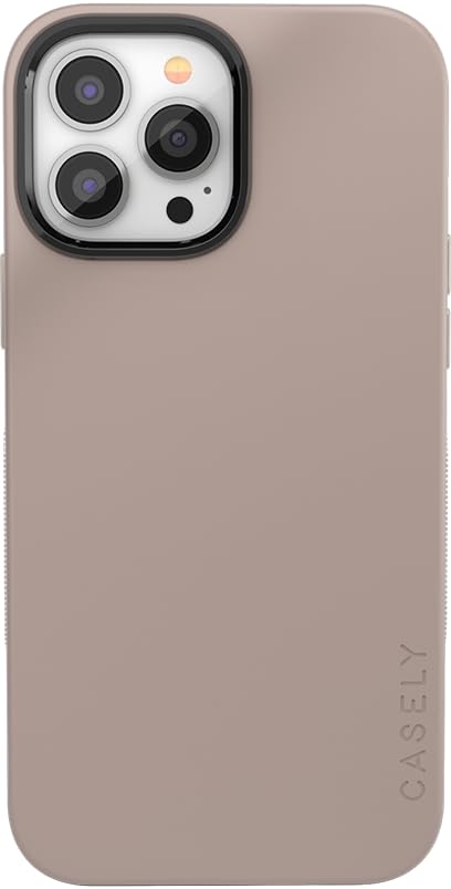 Funda De Teléfono Casely Para Iphone 13 Pro Max, Color Topo Sobre Color Nude - Venta Internacional.