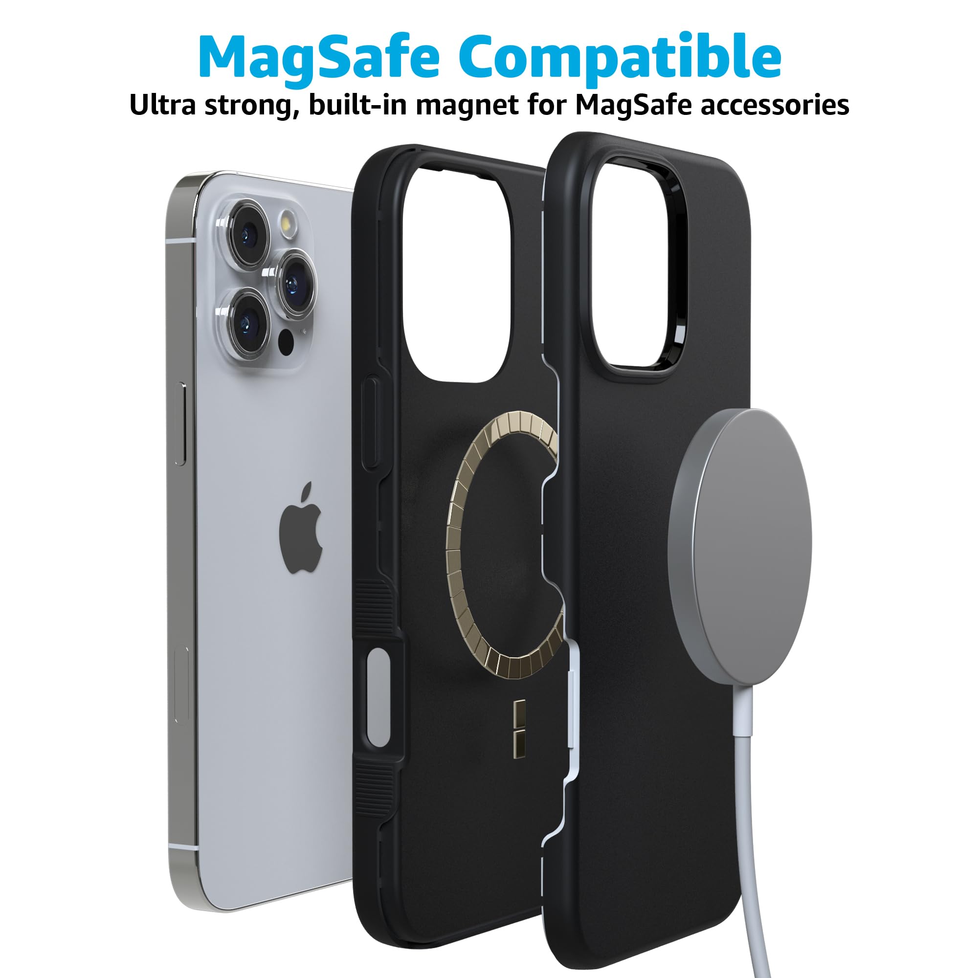 Foto 4 | Funda Para Teléfono Casely Bold Collection Negra Sobre Negro Para Iphone 16 Pro - Venta Internacional.