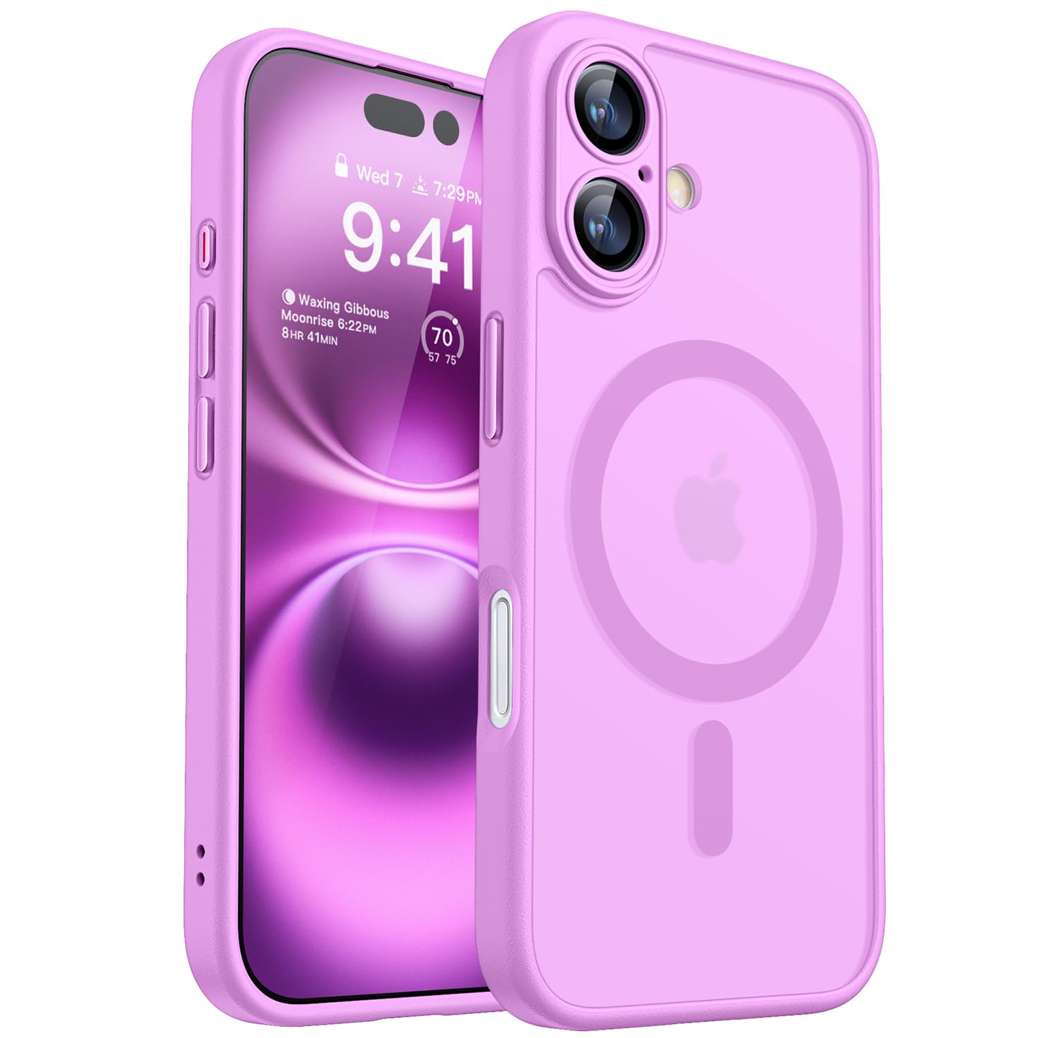 Funda Magnética Canshn Para Iphone 16 A Prueba De Golpes, Color Rosa - Venta Internacional.