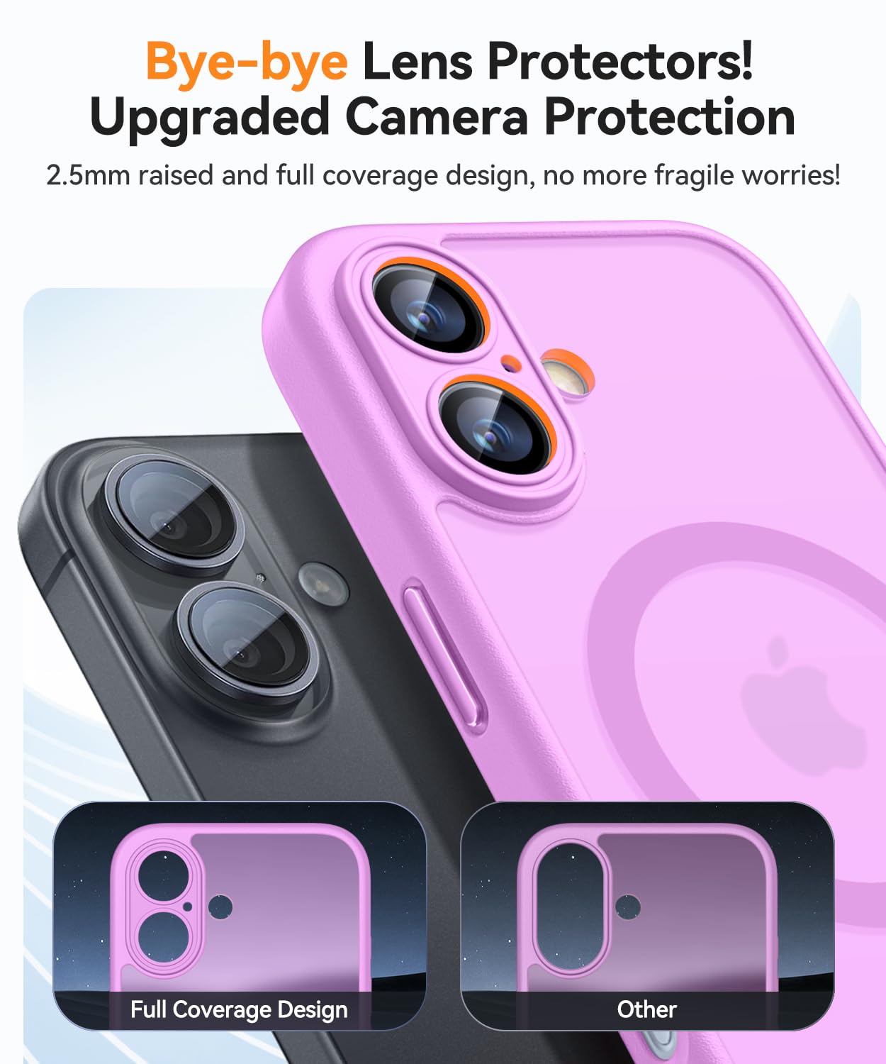 Foto 5 pulgar | Funda Magnética Canshn Para Iphone 16 A Prueba De Golpes, Color Rosa - Venta Internacional.