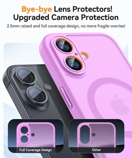 Foto 4 | Funda Magnética Canshn Para Iphone 16 A Prueba De Golpes, Color Rosa - Venta Internacional.