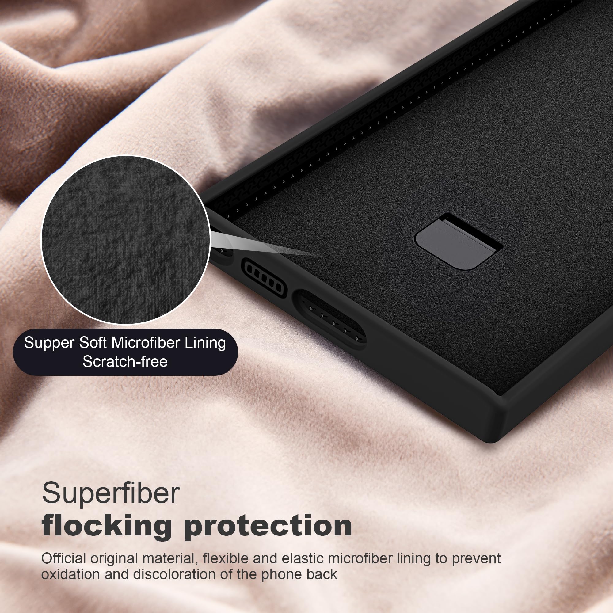 Foto 6 pulgar | Funda De Teléfono Skylmw Para Samsung Galaxy S23 Ultra 6.8 Pulgadas Negra - Venta Internacional.