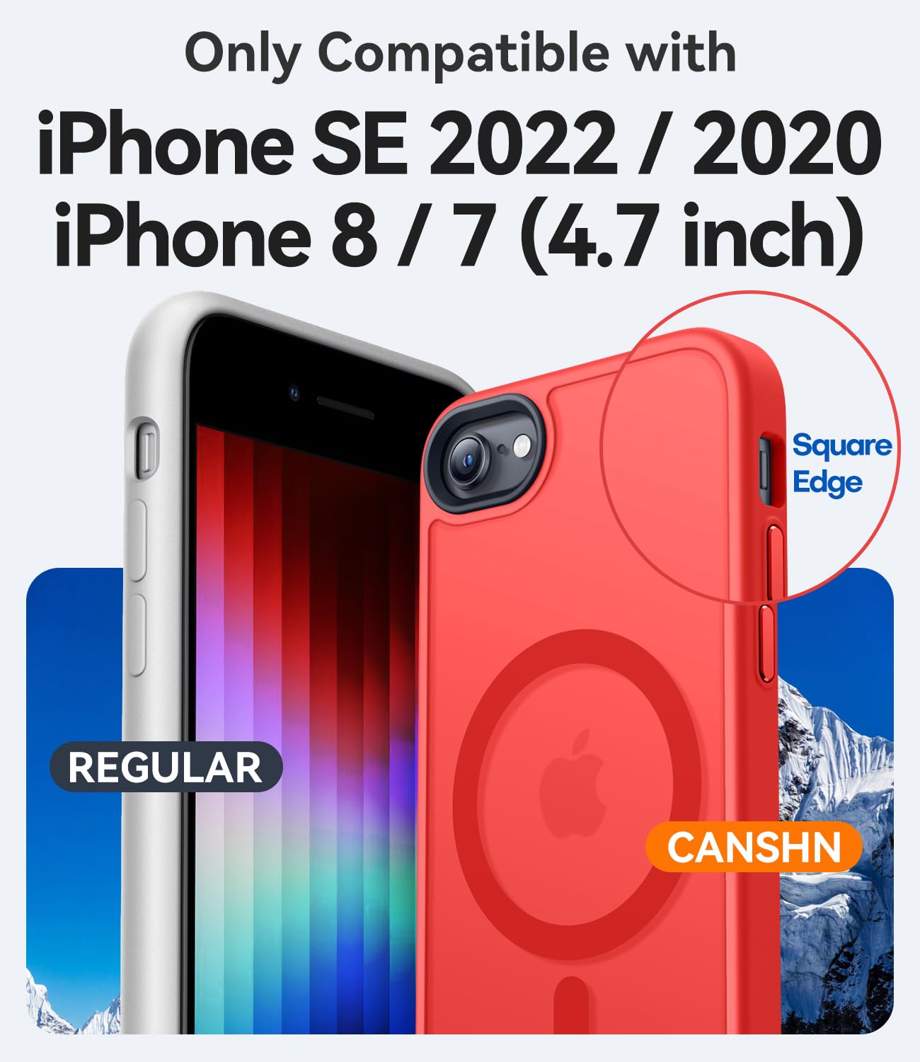 Foto 3 | Funda Magnética Canshn Con Magsafe Para Iphone Se 2022/8 - Venta Internacional.