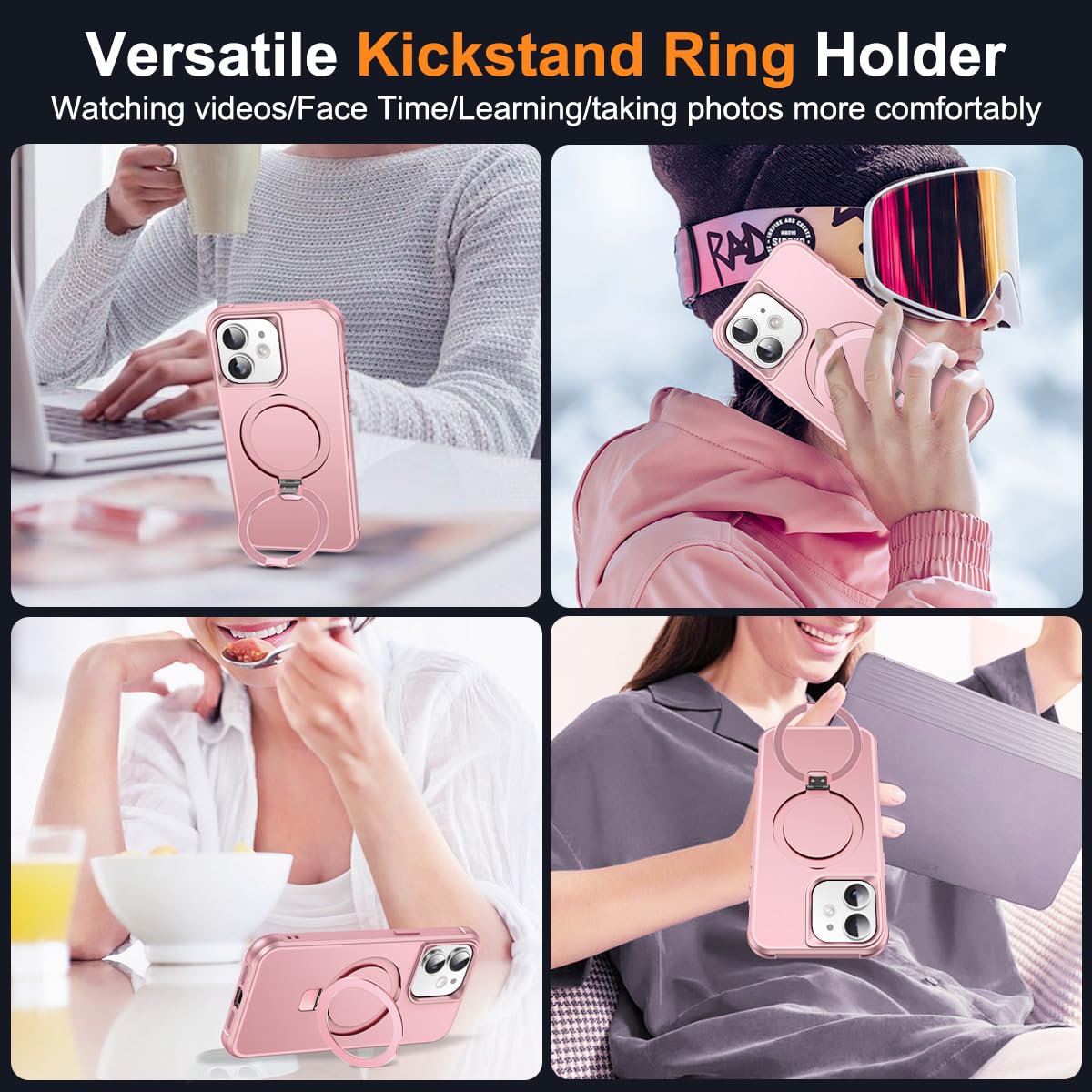 Foto 6 pulgar | Funda De Teléfono Skylmw Compatible Con Iphone 11 6.1 Con Soporte - Venta Internacional.
