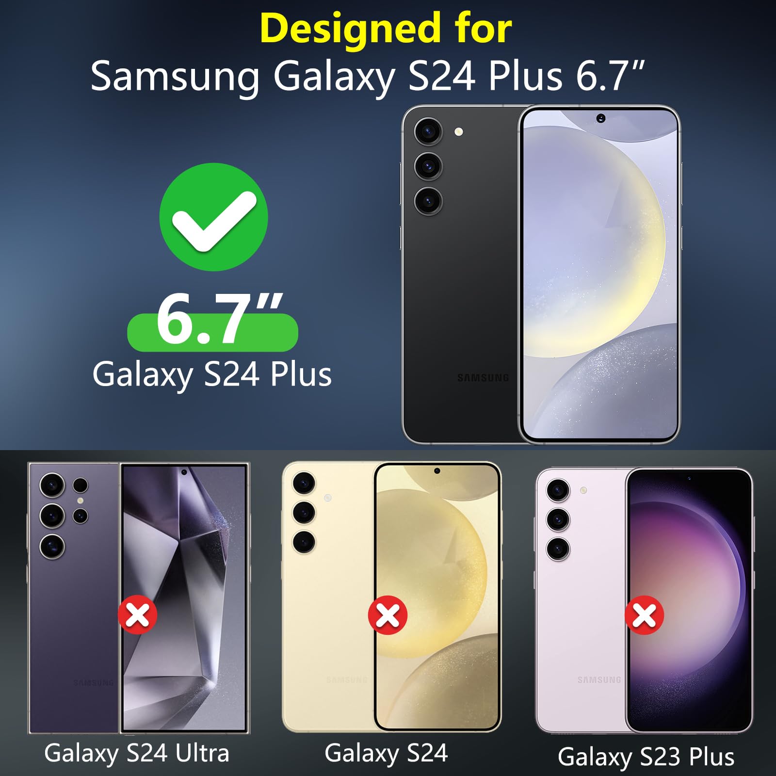 Foto 2 | Funda De Teléfono Spidercase Para Samsung Galaxy S24 Plus 2024 Morado - Venta Internacional.