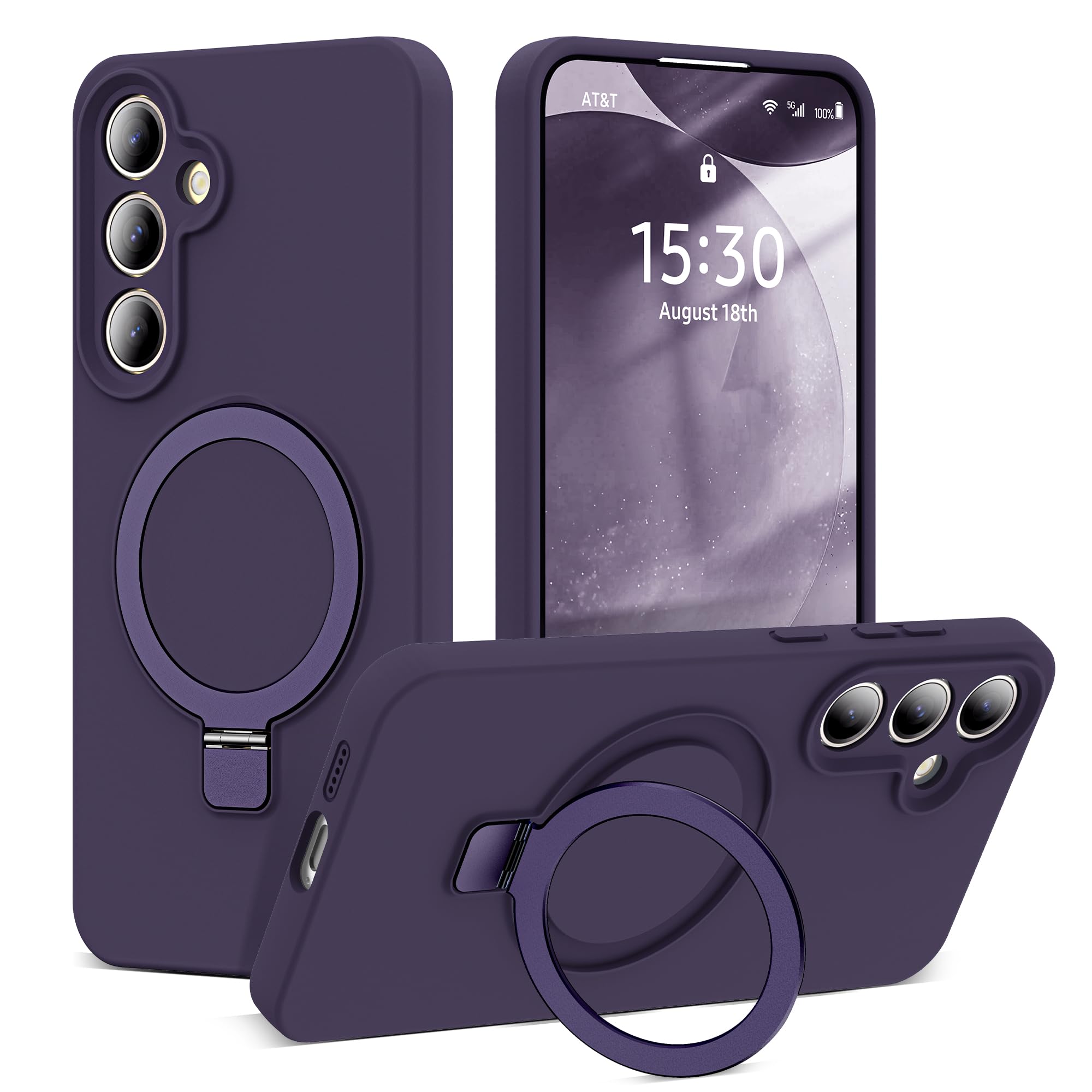 Foto 2 pulgar | Funda De Silicona Skylmw Para Samsung Galaxy S24 Plus, Color Morado - Venta Internacional.