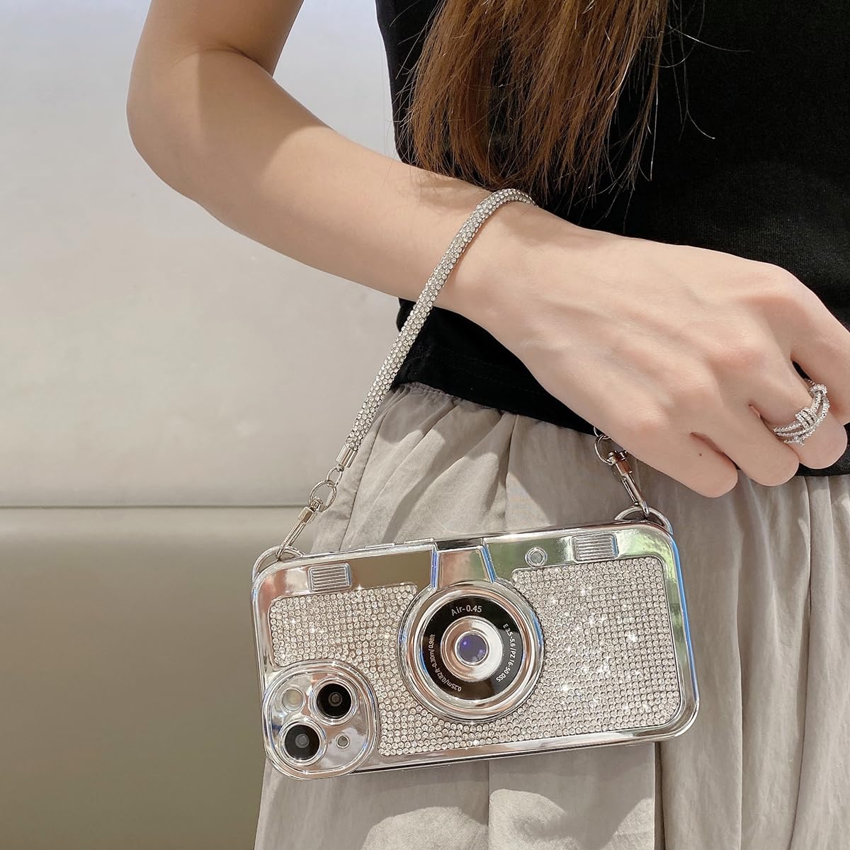 Foto 4 pulgar | Funda De Teléfono Qokcoahn Compatible Con La Cámara Vintage Del Iphone 14 Pro - Venta Internacional.