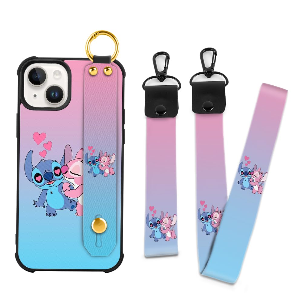 Foto 6 pulgar | Funda De Teléfono Cuwana Cartoon Para Iphone 15 Plus De 6.7 Pulgadas Con Cordón - Venta Internacional.