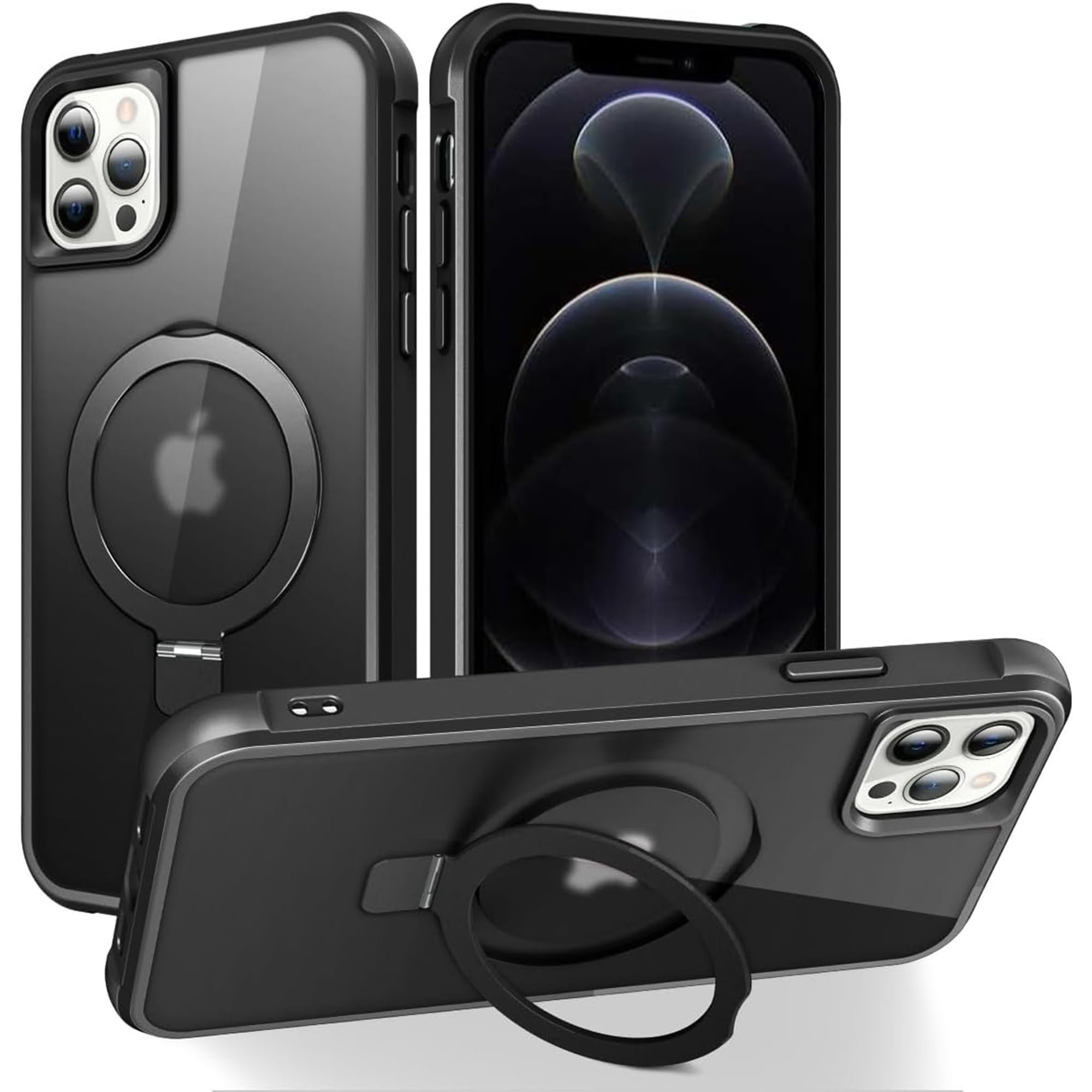 Foto 2 pulgar | Funda De Teléfono Skylmw Compatible Con Iphone 12/12 Pro 6.1 Negra - Venta Internacional.