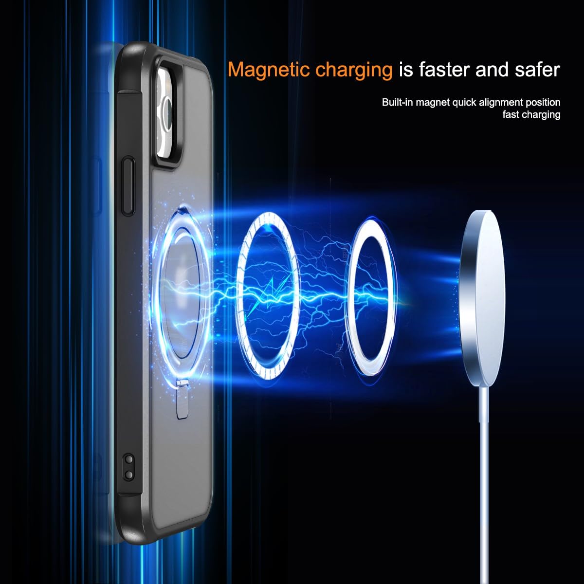 Foto 4 pulgar | Funda De Teléfono Skylmw Compatible Con Iphone 12/12 Pro 6.1 Negra - Venta Internacional.