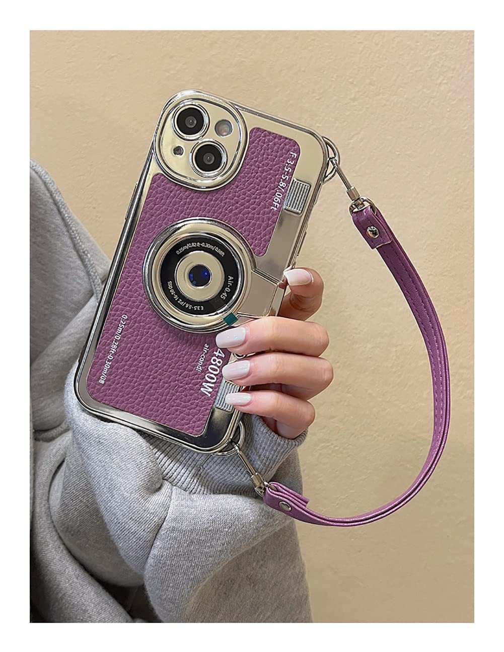 Foto 6 pulgar | Funda Para Teléfono Qokcoahn Compatible Con Iphone 16 Plus, Color Morado - Venta Internacional.