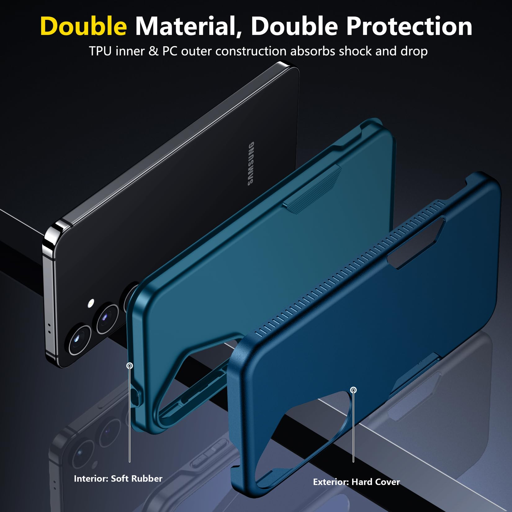 Foto 6 | Funda De Teléfono Spidercase Para Samsung Galaxy S24 Plus 2024 Sea Blue - Venta Internacional.