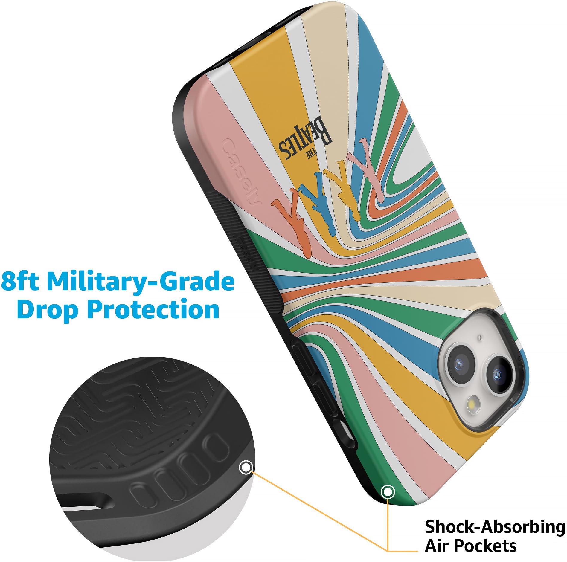 Foto 5 pulgar | Funda De Teléfono Casely Beatles Abbey Road Compatible Con Iphone 15 - Venta Internacional.