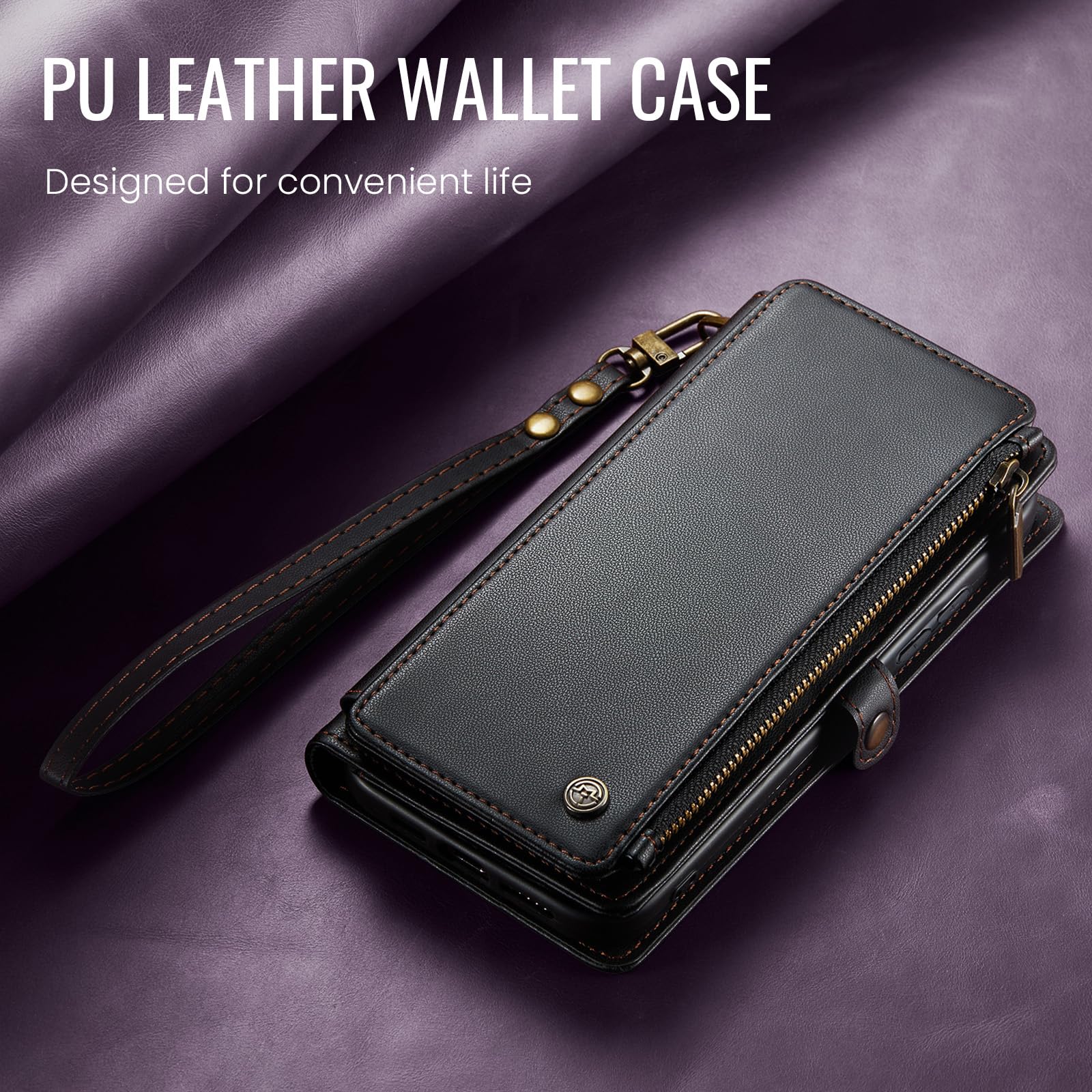 Foto 8 pulgar | Funda Wallet Defcase Compatible Con Samsung Galaxy S24, Color Negro - Venta Internacional.