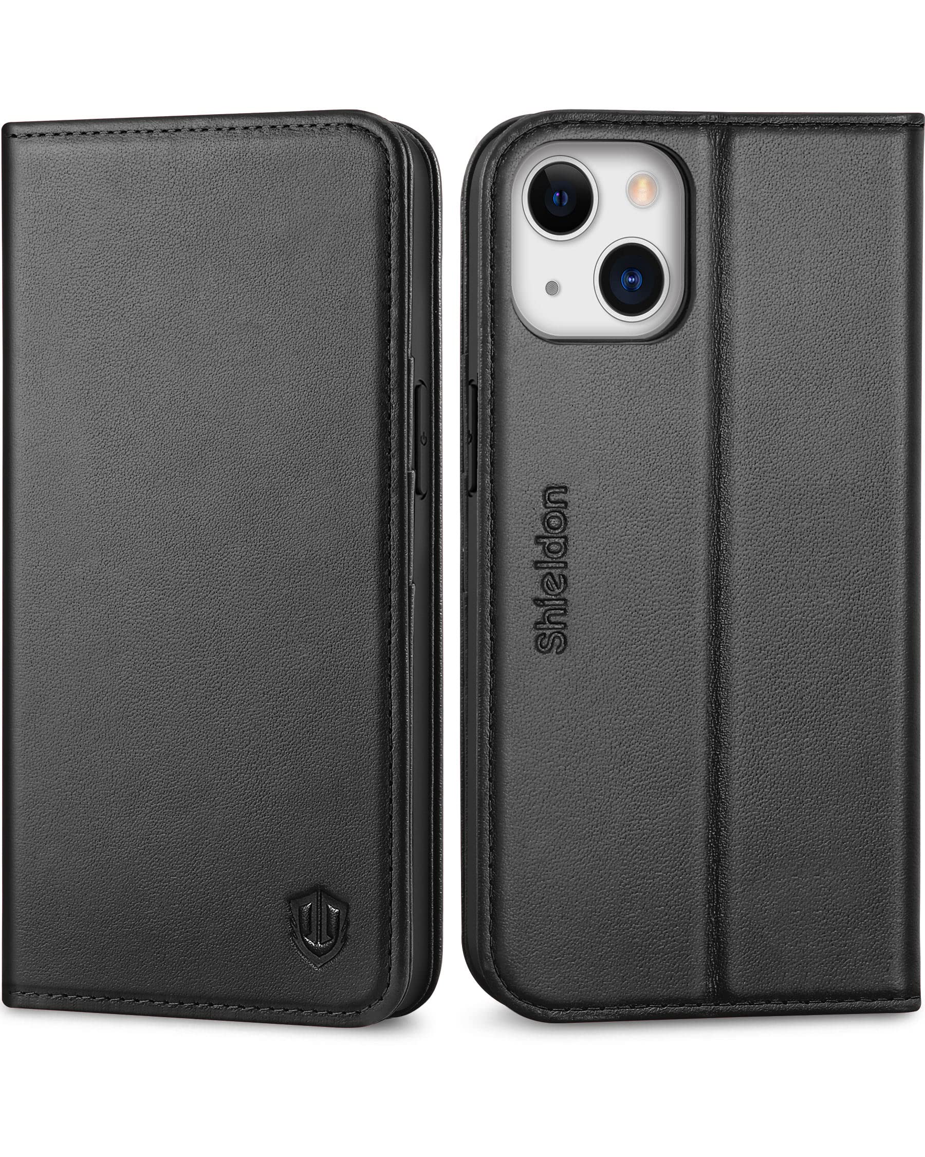 Foto 2 pulgar | Funda Shieldon Wallet De Piel Auténtica Para Iphone 13 De 6.1 Pulgadas - Venta Internacional.
