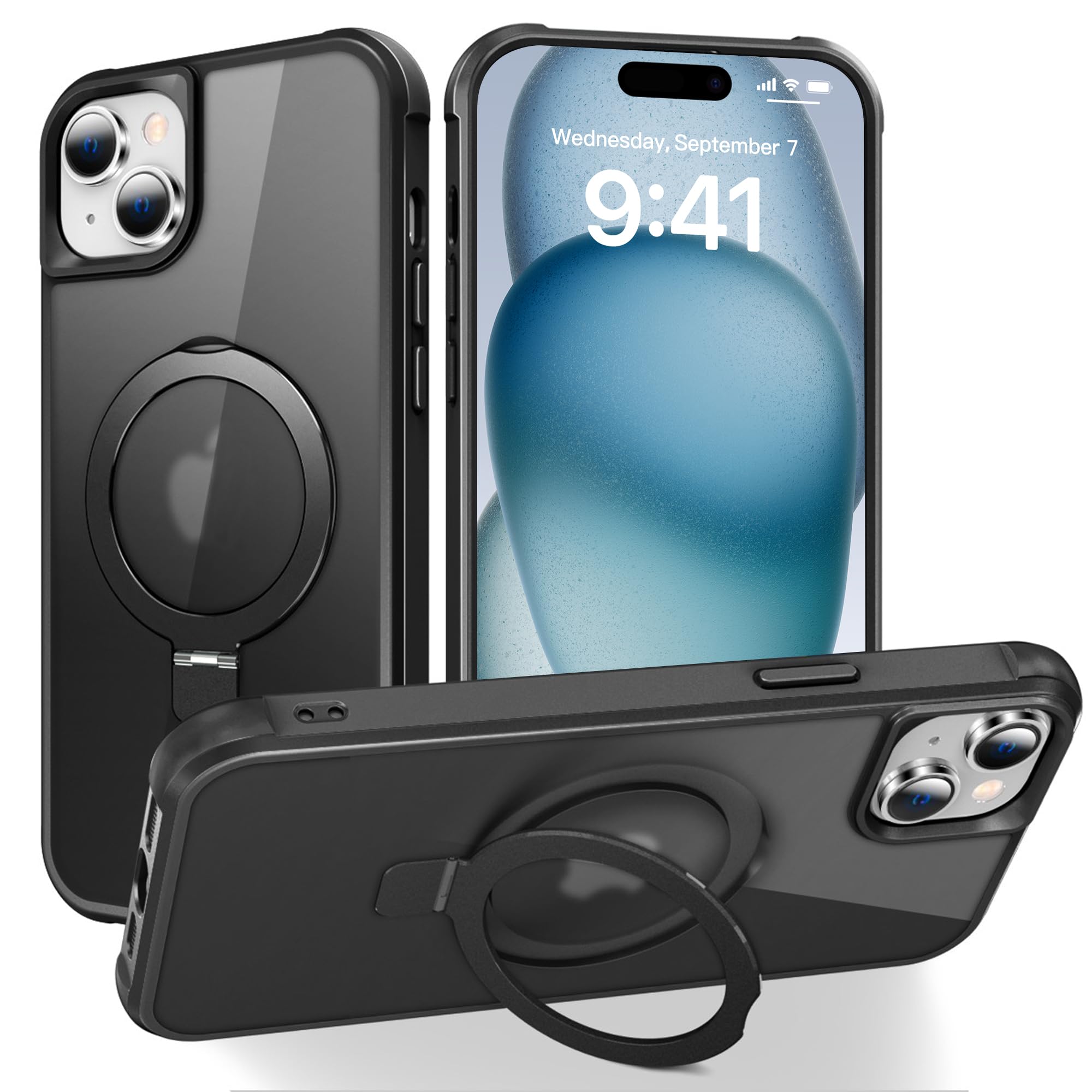 Foto 2 pulgar | Funda De Teléfono Skylmw Compatible Con Iphone 15 Con Magsafe Black - Venta Internacional.