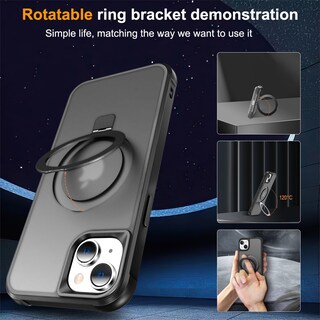 Foto 2 | Funda De Teléfono Skylmw Compatible Con Iphone 15 Con Magsafe Black - Venta Internacional.