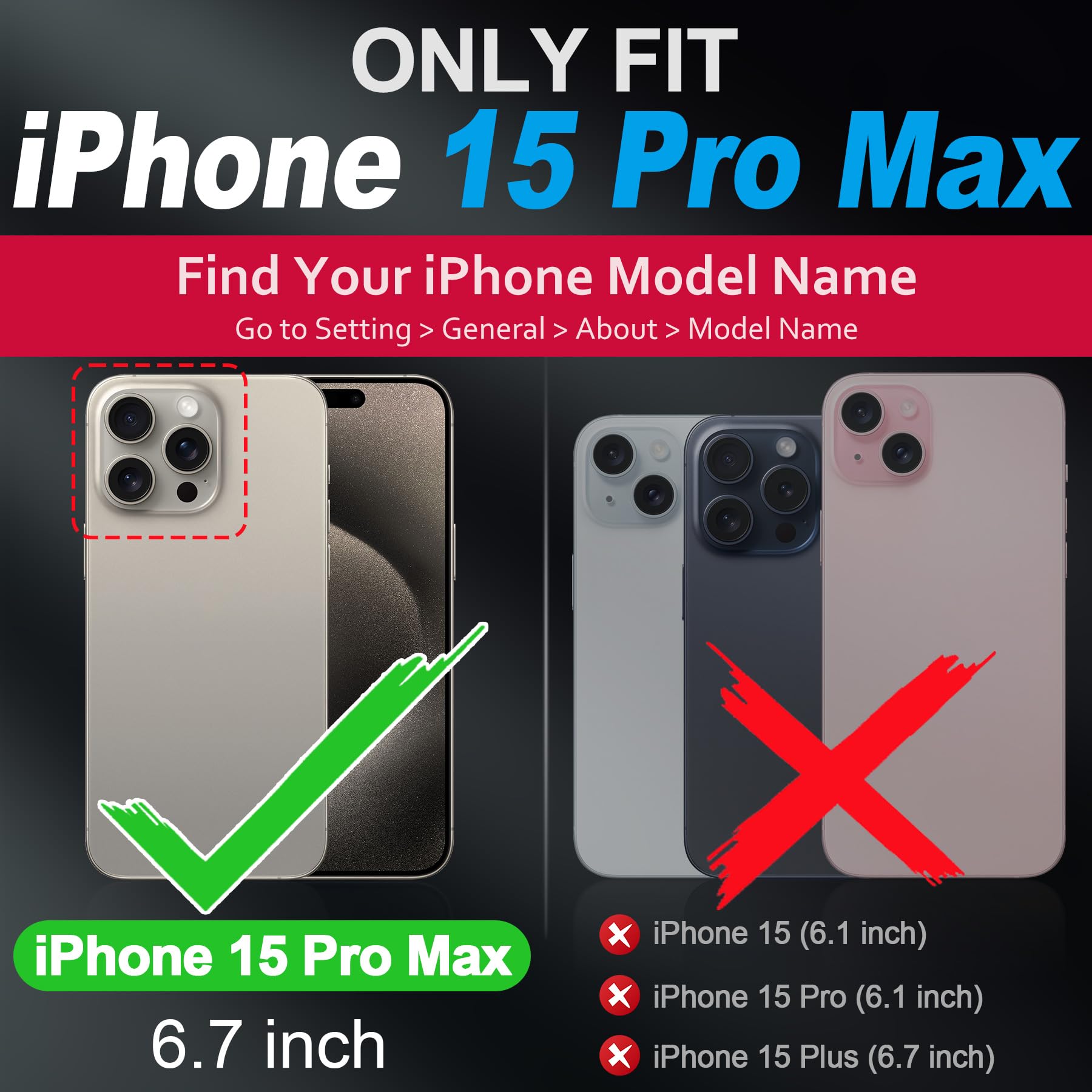Foto 3 pulgar | Funda Shieldon Para Iphone 15 Pro Max De Piel Auténtica, Color Negro - Venta Internacional.