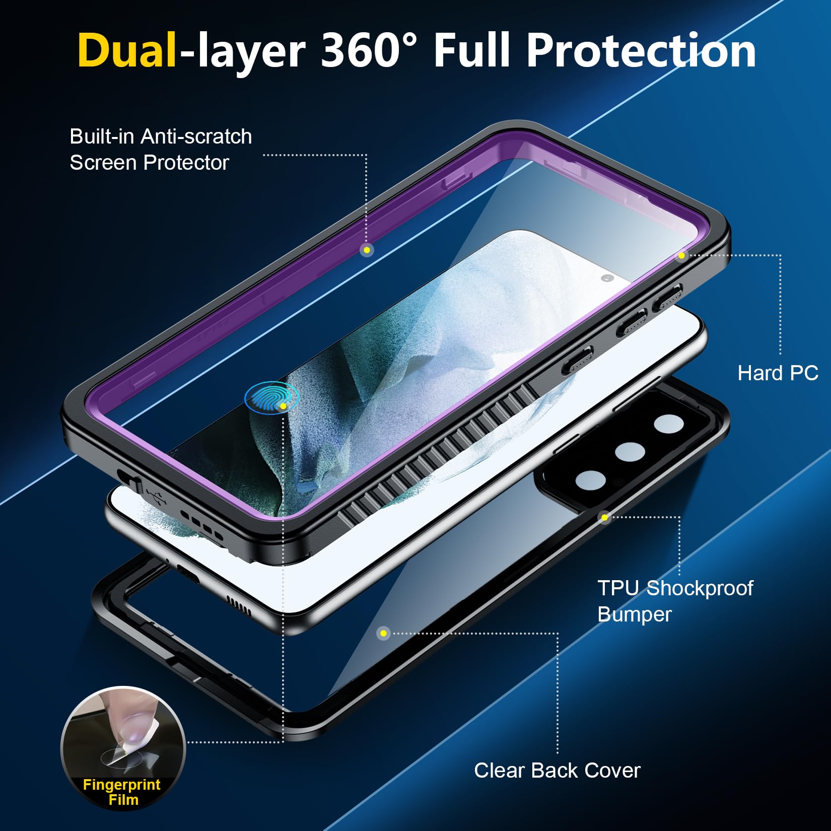 Foto 6 | Funda De Teléfono Spidercase Impermeable Para Samsung Galaxy S21 De 6.2 Pulgadas - Venta Internacional.