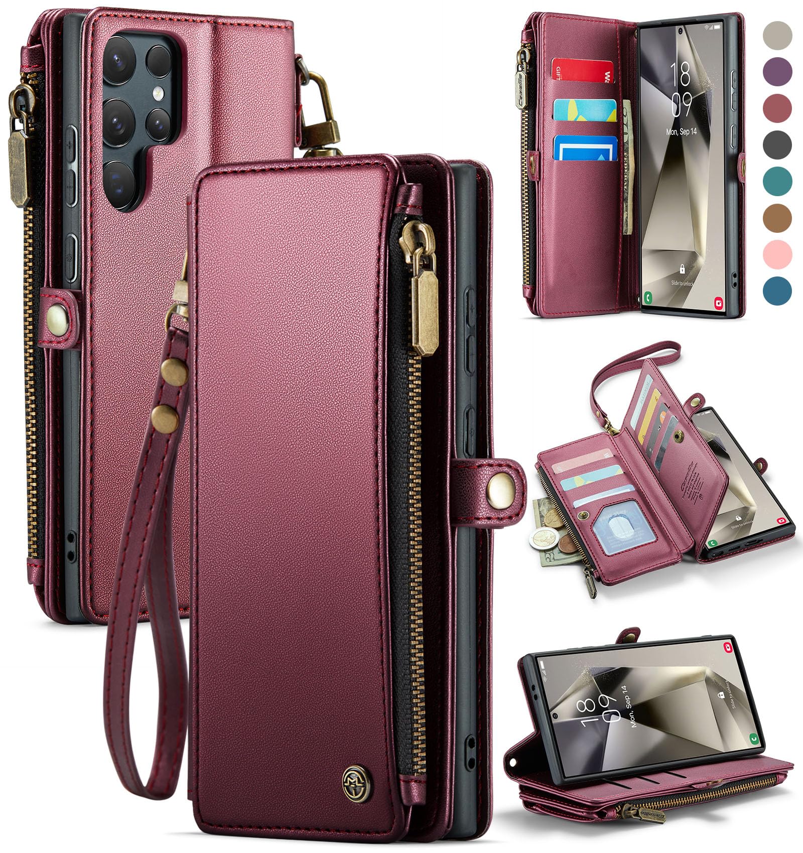 Foto 1 | Funda Wallet Defcase Compatible Con Samsung Galaxy S24 Ultra - Venta Internacional.