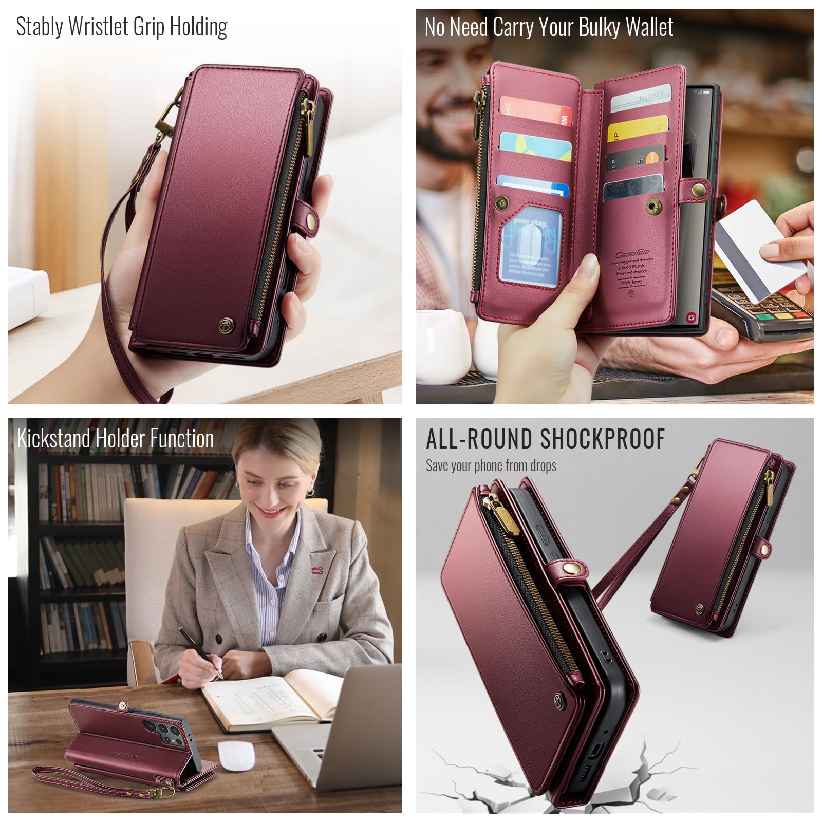 Foto 4 | Funda Wallet Defcase Compatible Con Samsung Galaxy S24 Ultra - Venta Internacional.