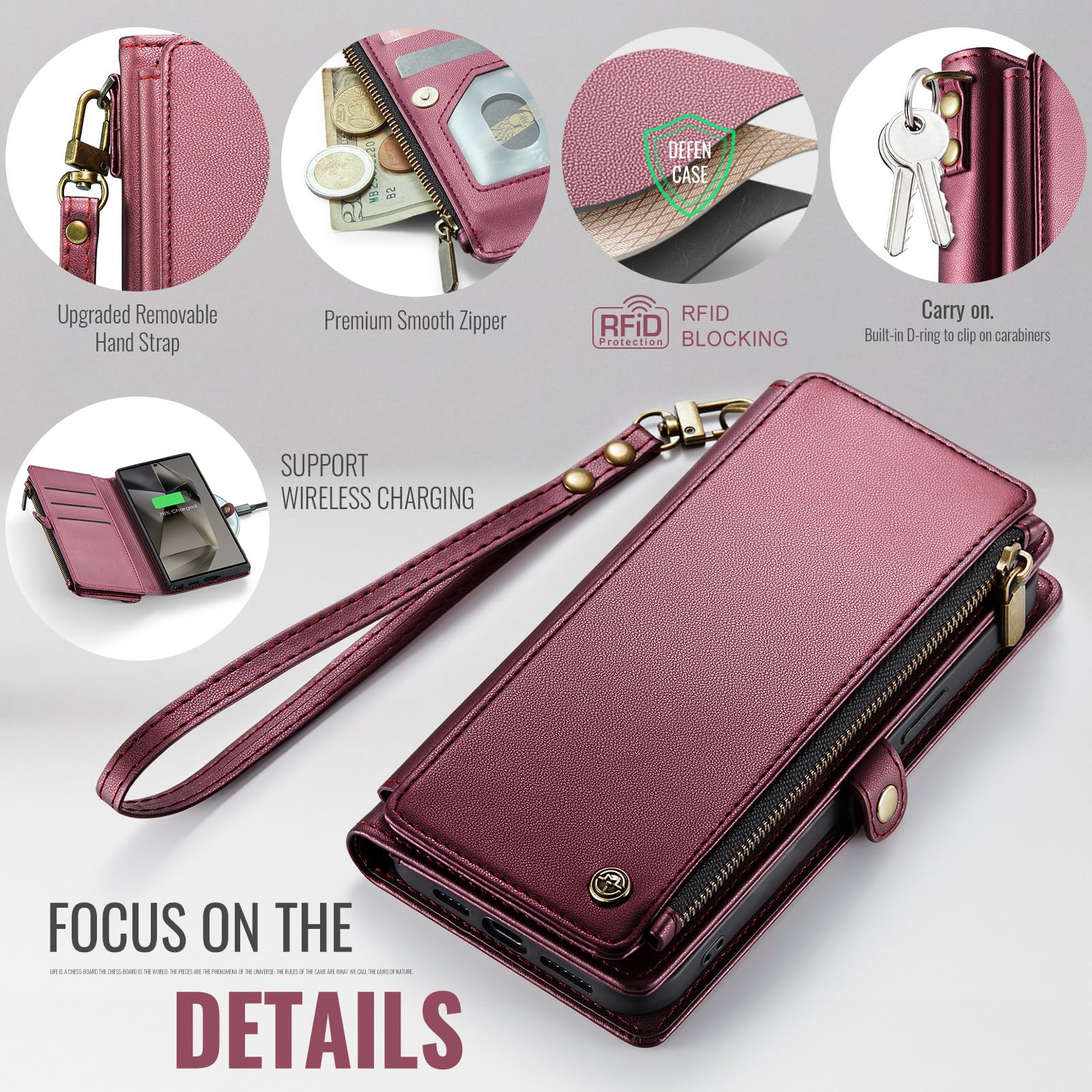 Foto 5 | Funda Wallet Defcase Compatible Con Samsung Galaxy S24 Ultra - Venta Internacional.