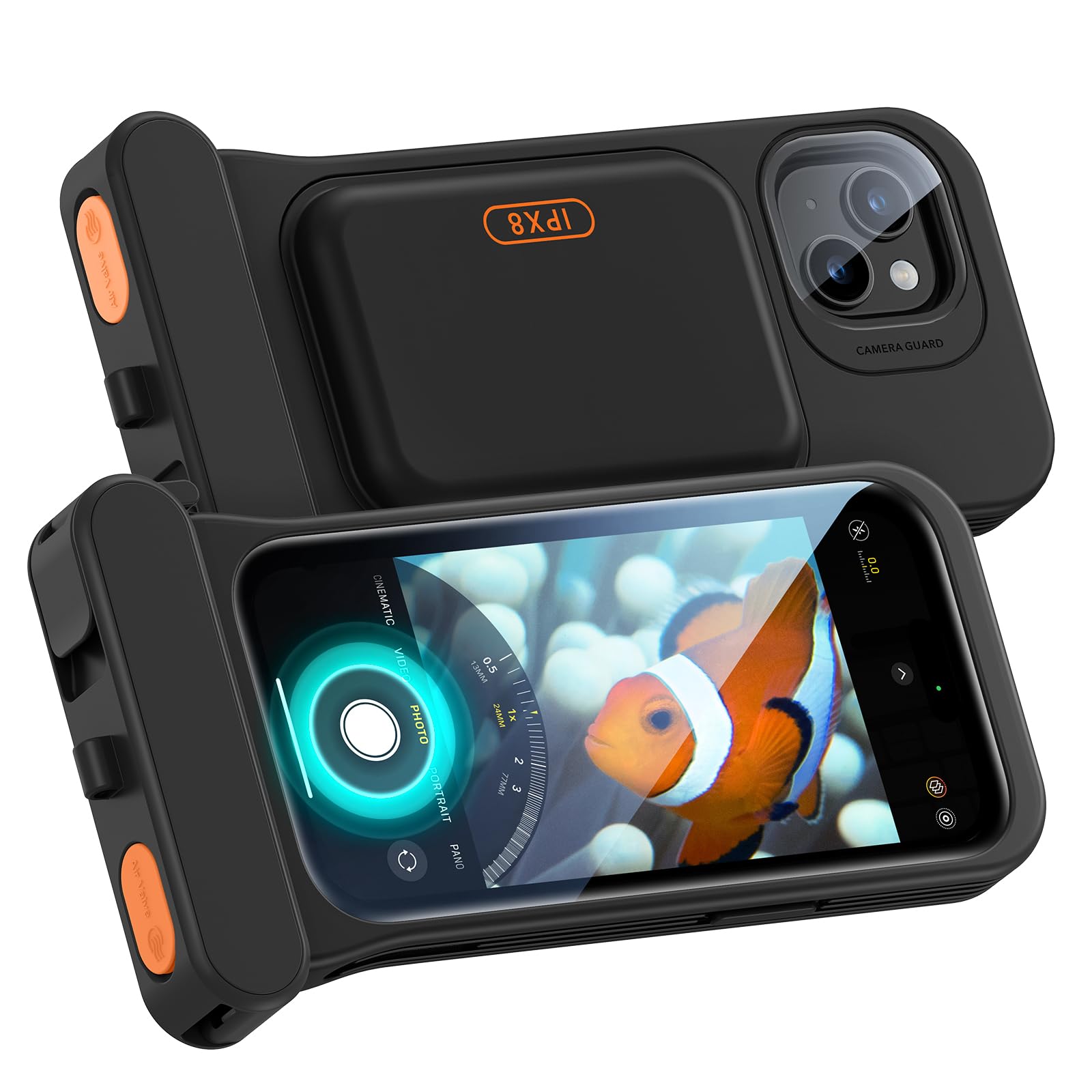 Foto 1 | Funda Impermeable Esr Para Iphone 15/14/13 Ipx8 Negra, Paquete De 2 - Venta Internacional.