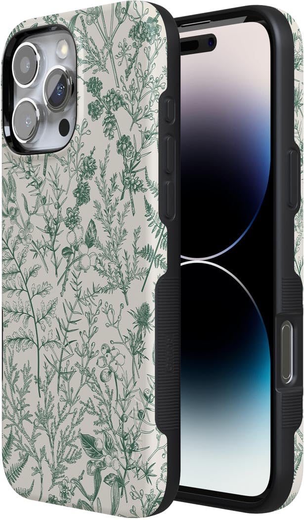 Foto 7 | Funda De Teléfono Casely Sage Garden Green Floral Para Iphone 16 Pro Max - Venta Internacional.