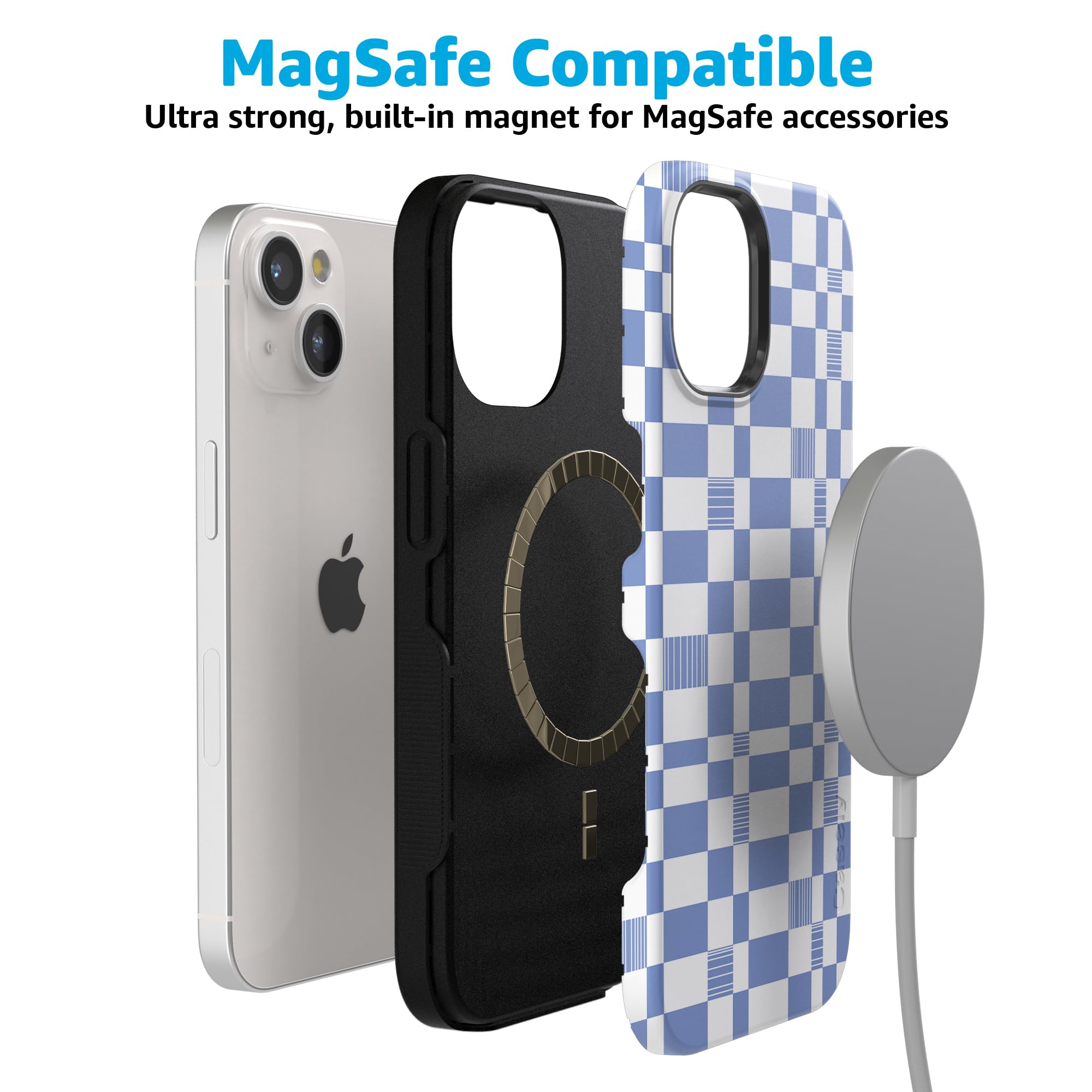 Foto 2 | Funda Para Teléfono Casely Reality Check Periwinkle Iphone 15 - Venta Internacional.