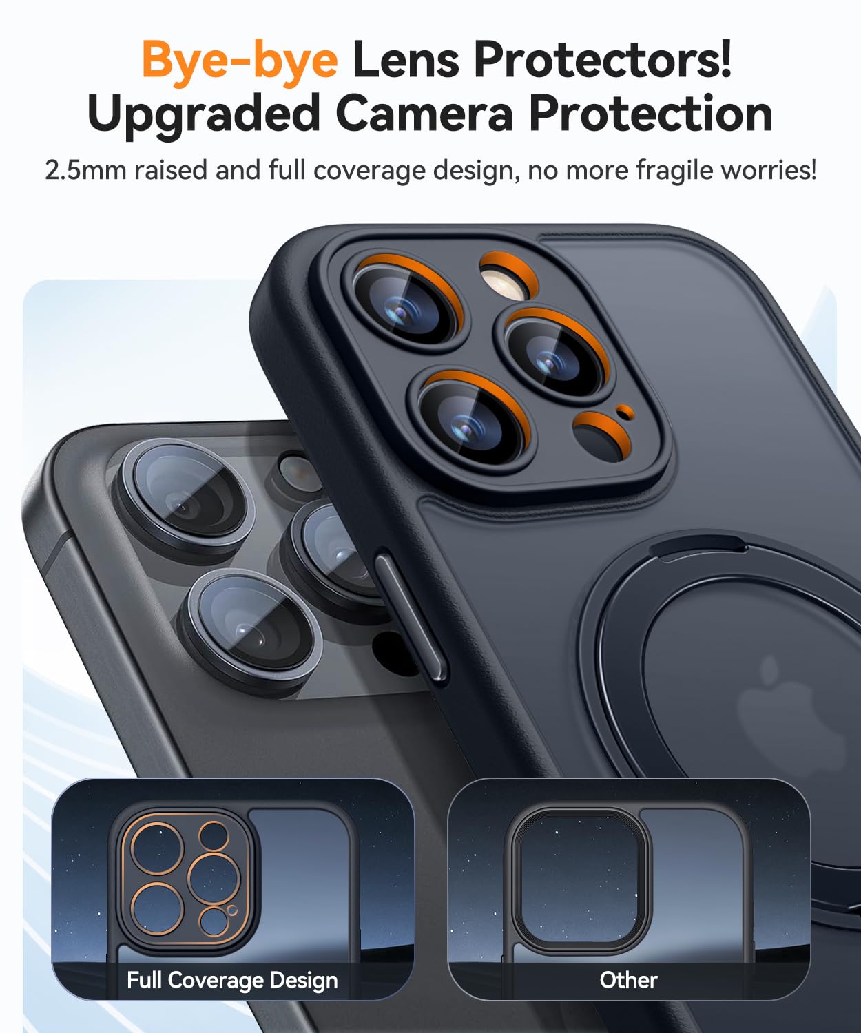 Foto 4 | Funda Para Teléfono Canshn Con Soporte Magnético Con Giro De 360° Para Iphone 15 Pro Max - Venta Internacional.