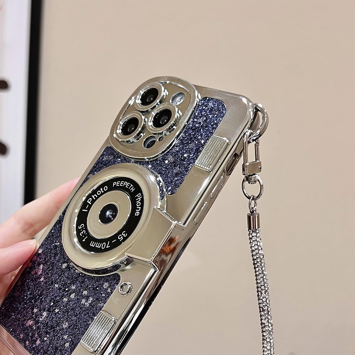 Foto 4 | Funda De Teléfono Qokcoahn Compatible Con Iphone 13 Pro Max Blue - Venta Internacional.