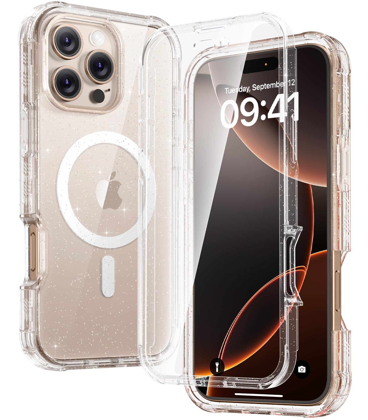Funda De Teléfono Diaclara Magnetic Para Iphone 16 Pro Max Clear - Venta Internacional.