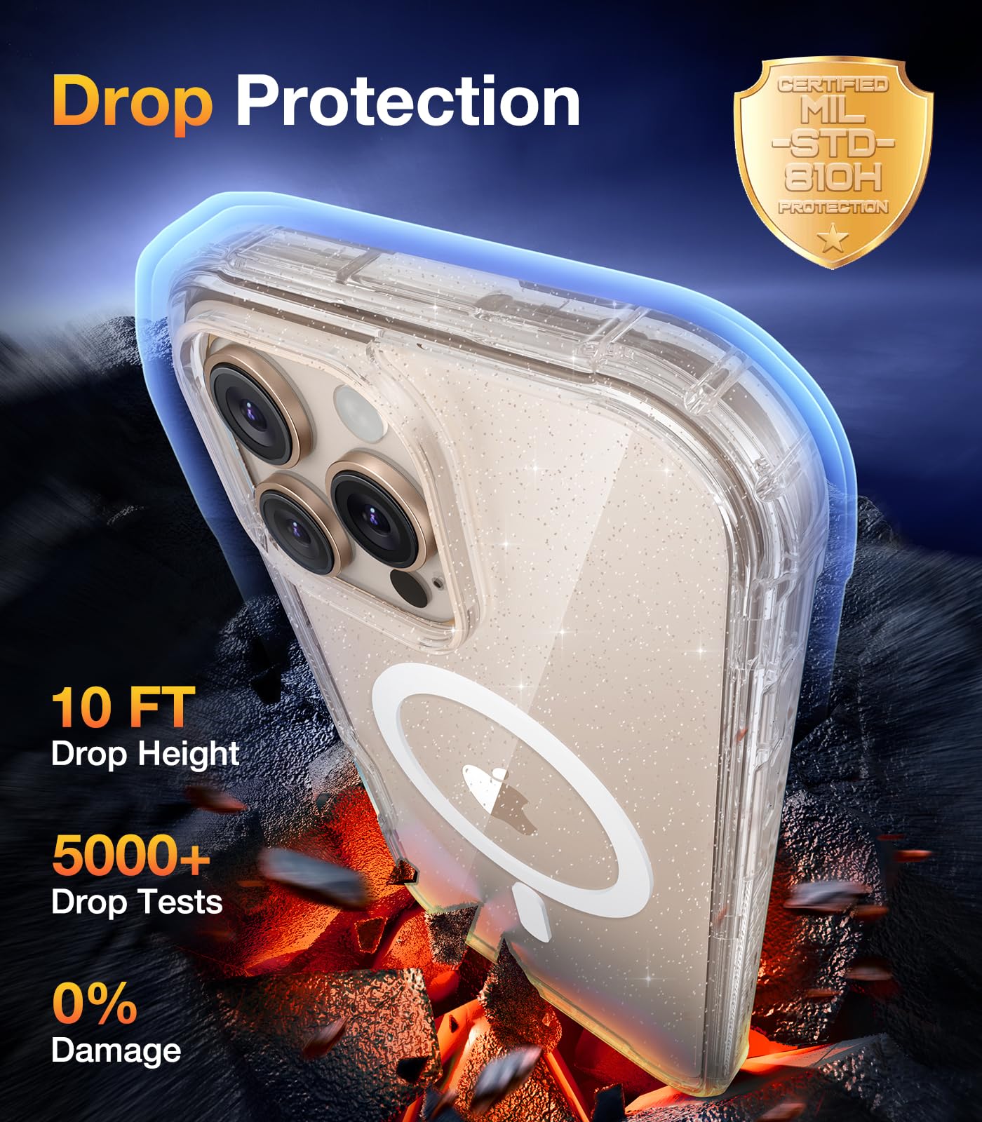 Foto 4 pulgar | Funda De Teléfono Diaclara Magnetic Para Iphone 16 Pro Max Clear - Venta Internacional.
