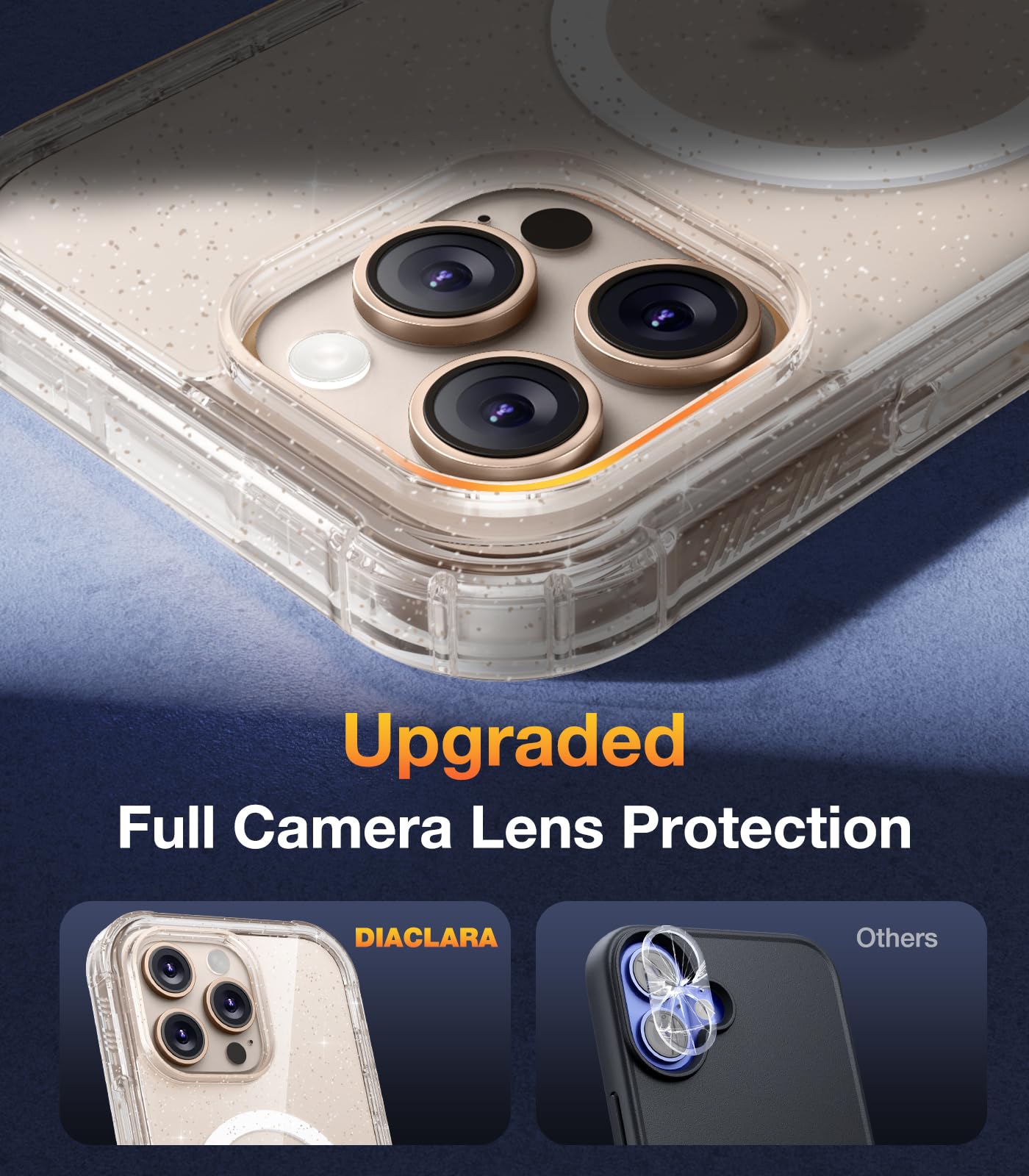 Foto 6 pulgar | Funda De Teléfono Diaclara Magnetic Para Iphone 16 Pro Max Clear - Venta Internacional.