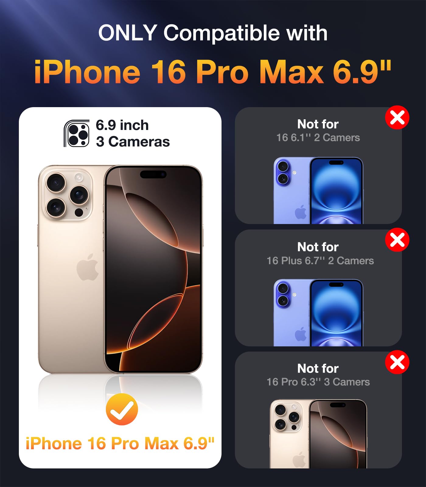 Foto 7 pulgar | Funda De Teléfono Diaclara Magnetic Para Iphone 16 Pro Max Clear - Venta Internacional.