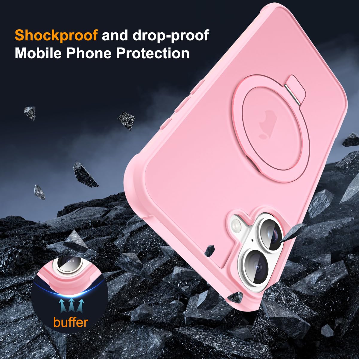 Foto 7 | Funda De Teléfono Sky-lmw Compatible Con Iphone 16 Plus, Color Rosa - Venta Internacional.