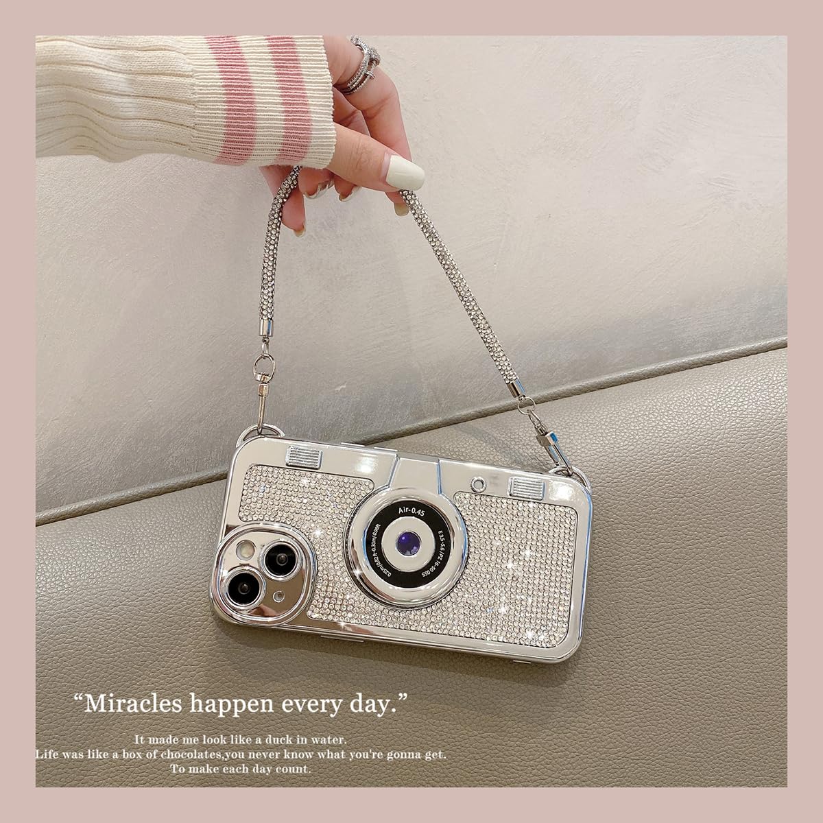 Foto 8 pulgar | Funda De Teléfono Qokcoahn Compatible Con La Cámara Vintage Del Iphone 12 - Venta Internacional.