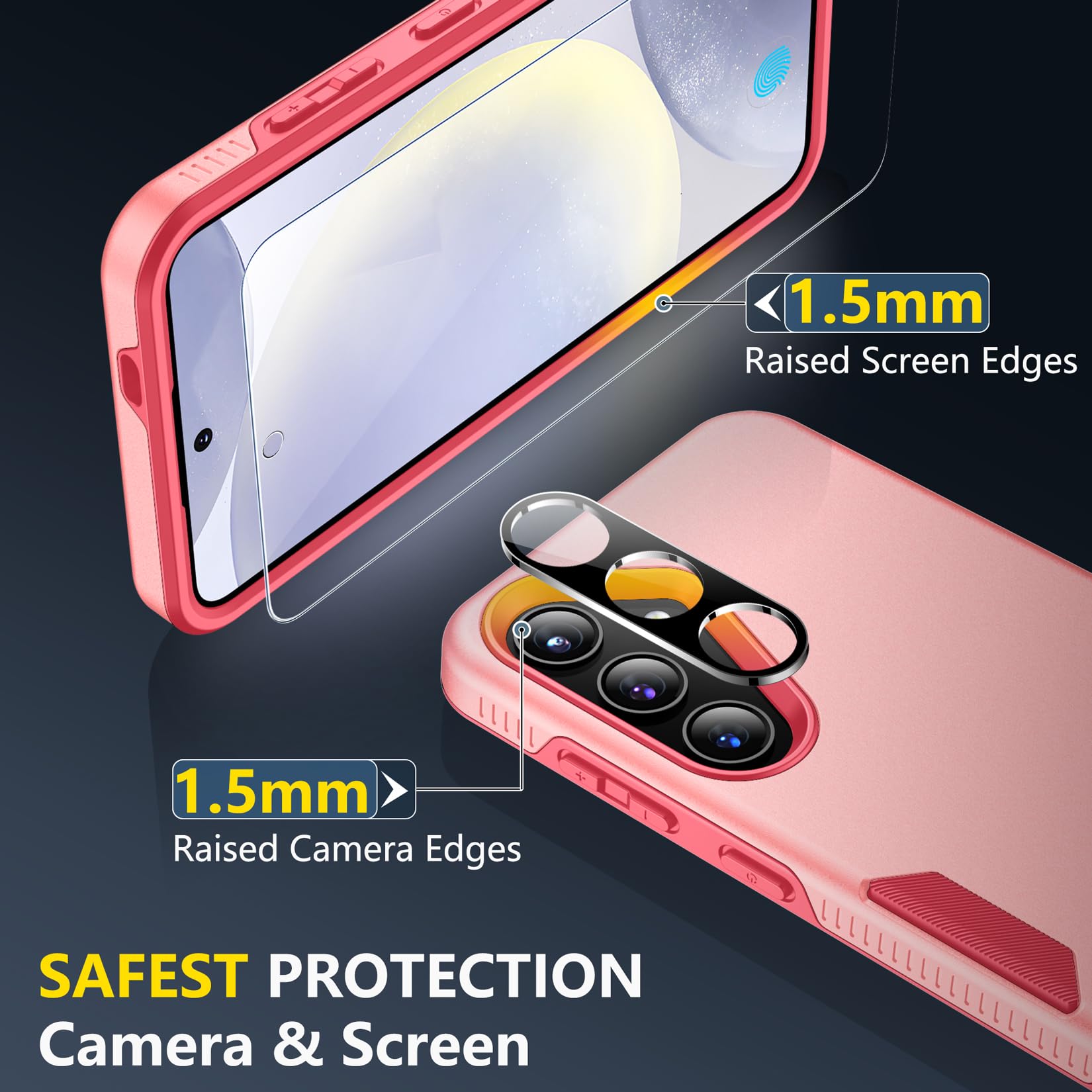 Foto 4 pulgar | Funda De Teléfono Spidercase Para Samsung Galaxy S24 Plus 2024 Rosa - Venta Internacional.