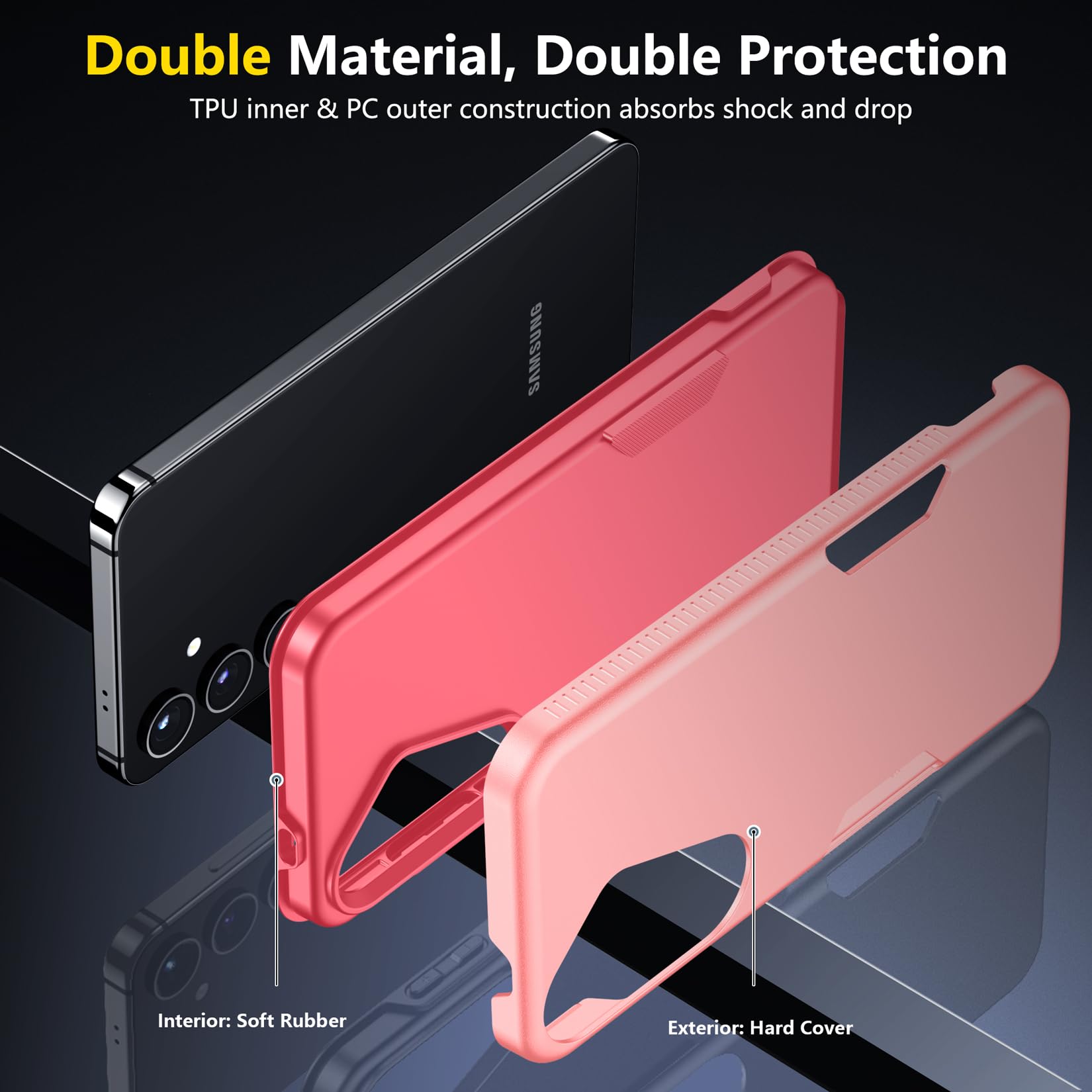 Foto 6 | Funda De Teléfono Spidercase Para Samsung Galaxy S24 Plus 2024 Rosa - Venta Internacional.