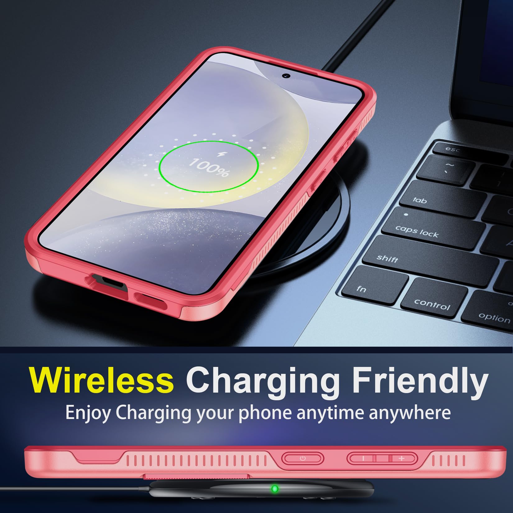 Foto 7 | Funda De Teléfono Spidercase Para Samsung Galaxy S24 Plus 2024 Rosa - Venta Internacional.