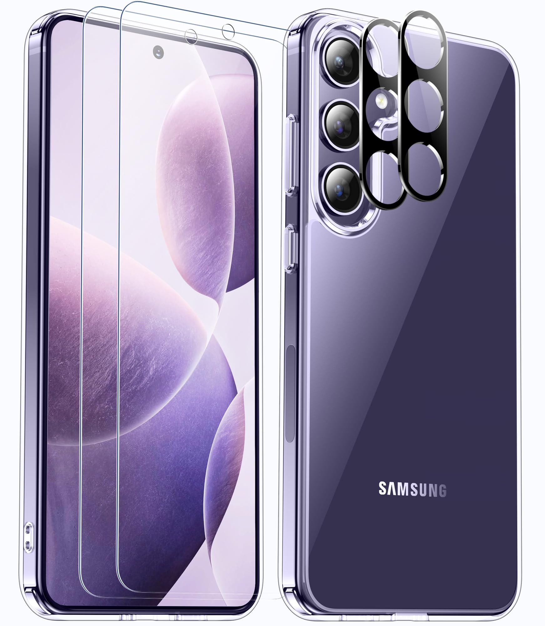 Funda De Teléfono Spidercase Para Samsung Galaxy S24 De 6.2 Pulgadas, Transparente - Venta Internacional.